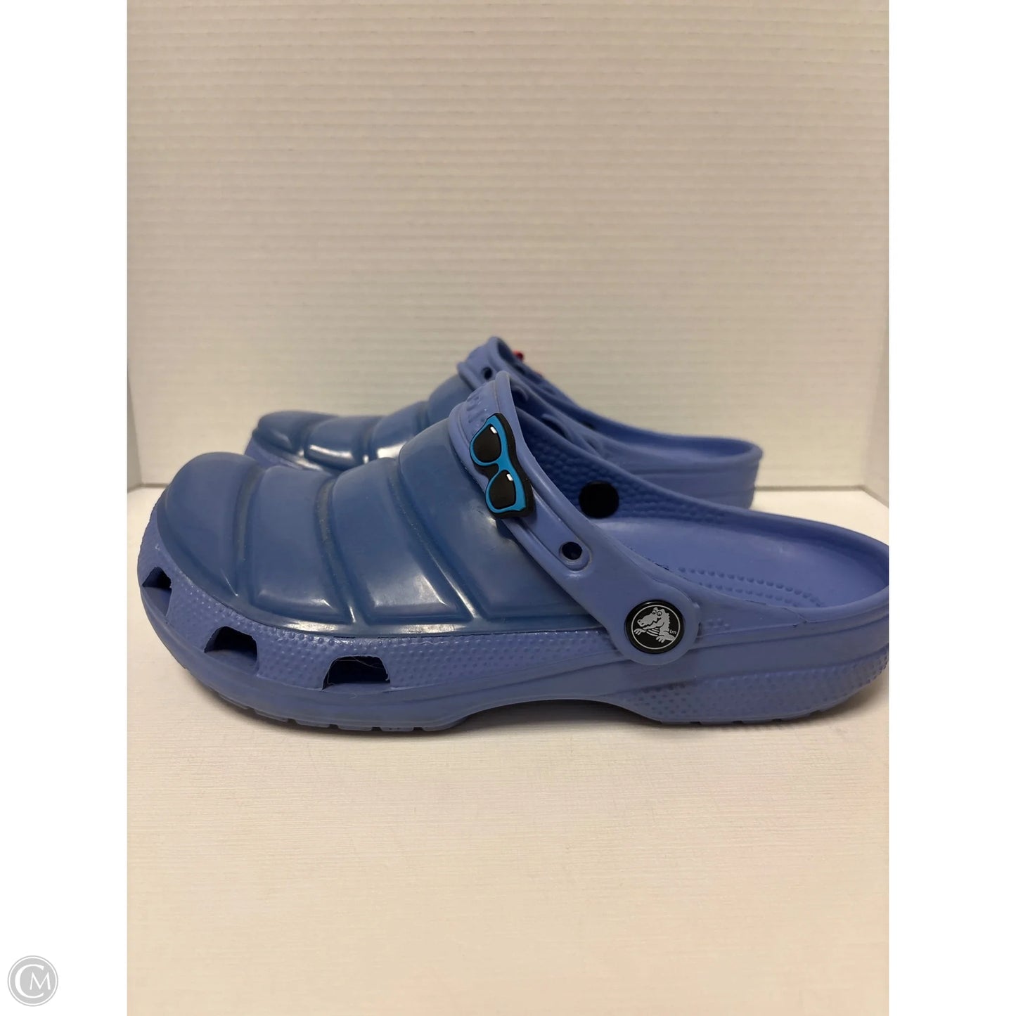 Sandals Flats By Crocs In Purple, Size: 9