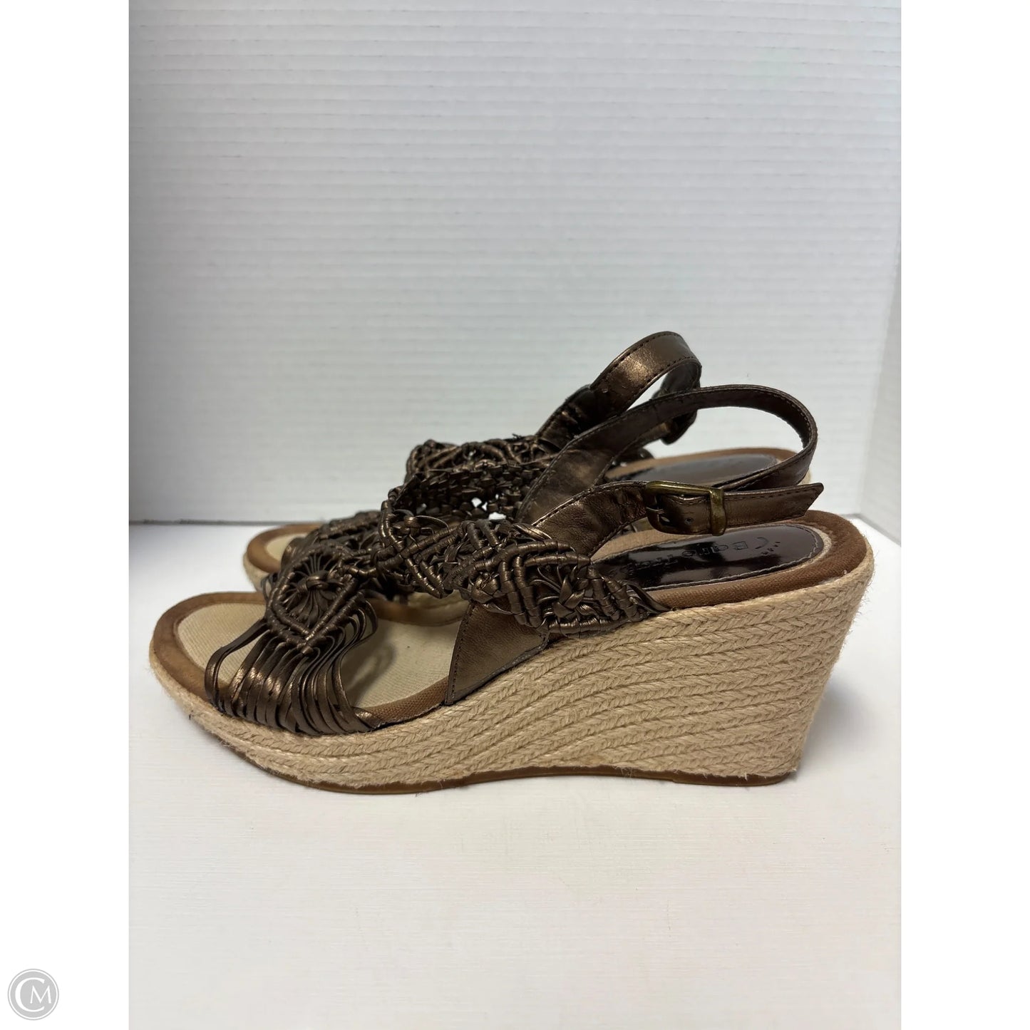 Sandals Heels Block By Bare Traps In Bronze, Size: 7.5