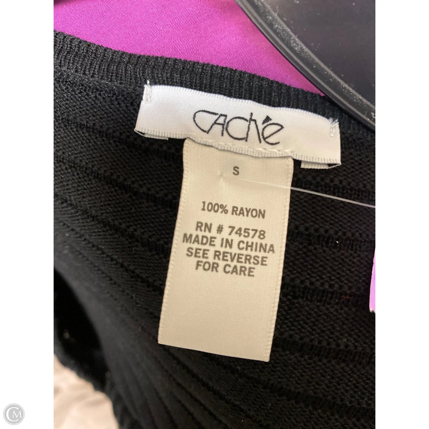 Cardigan By Cache In Black, Size: S