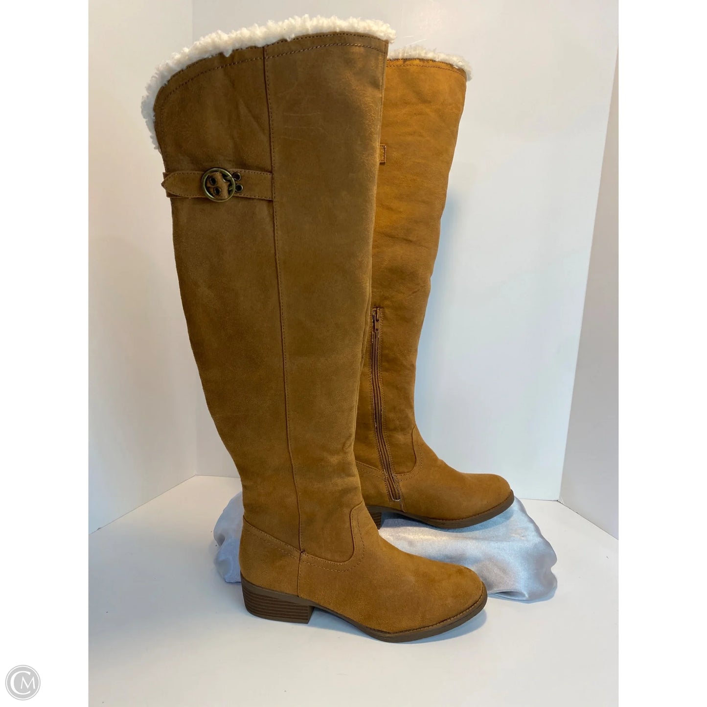 Boots Knee Flats By Maurices In Brown, Size: 9.5