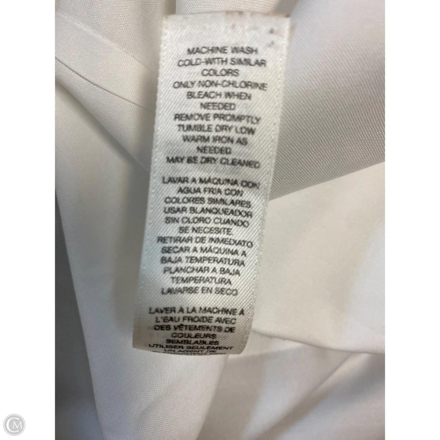 Top Long Sleeve By Chicos In White, Size: S