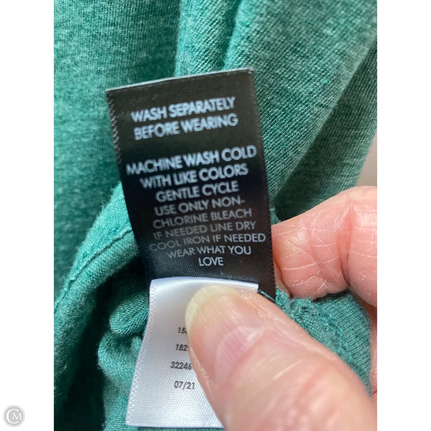 Top Short Sleeve By Torrid In Green, Size: 2x