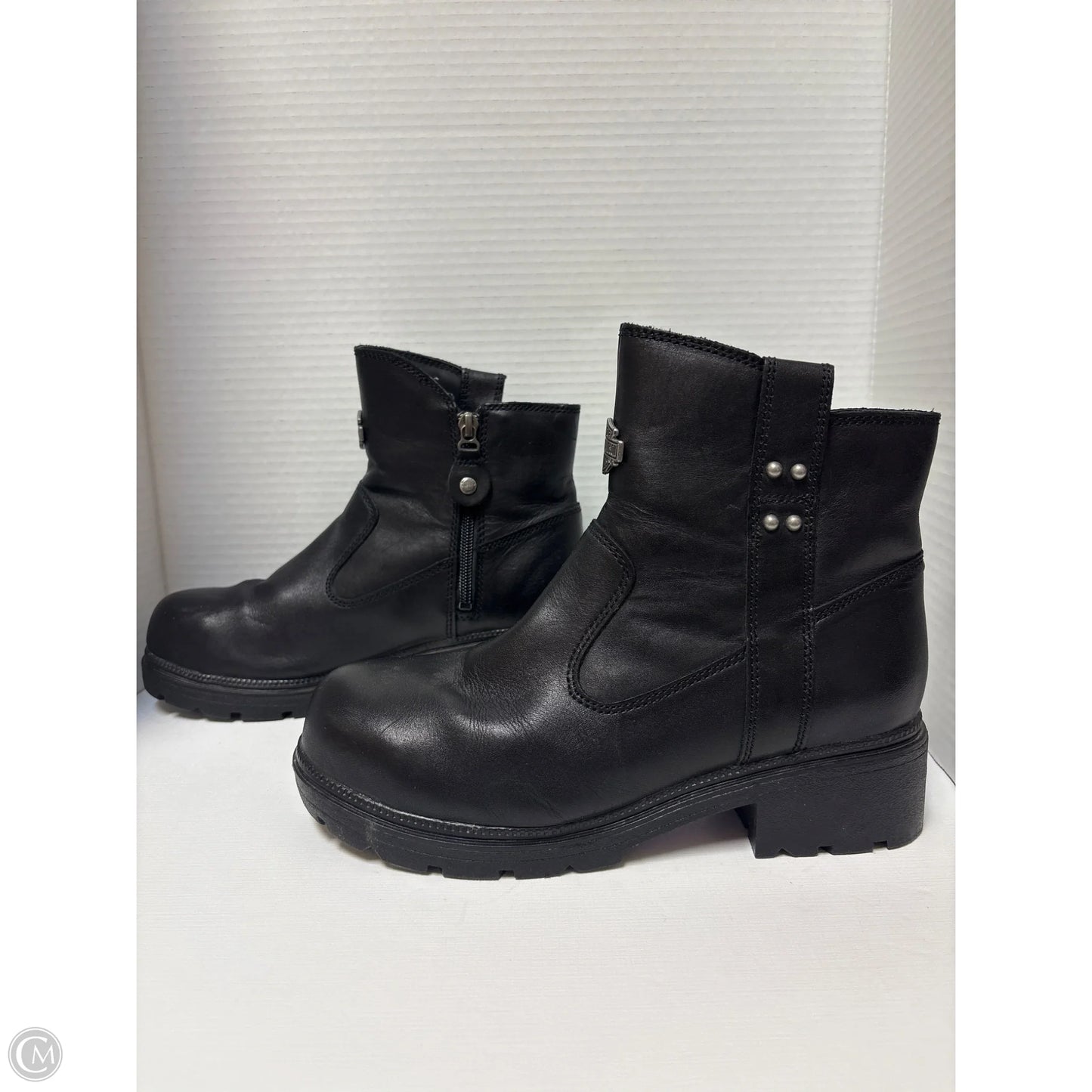 Boots Combat By Harley Davidson In Black, Size: 8.5