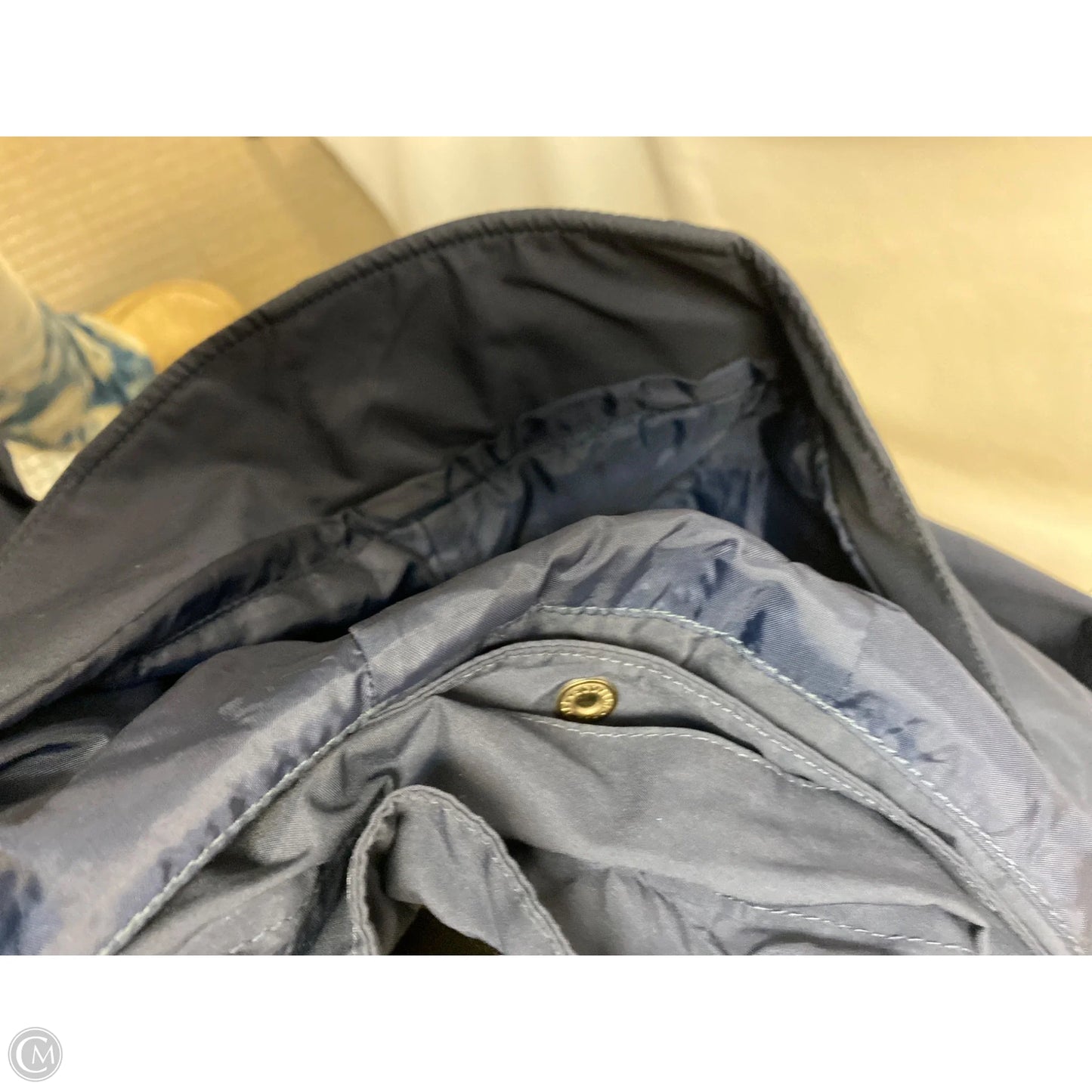Coat Trench Coat By L.l. Bean In Blue, Size: M