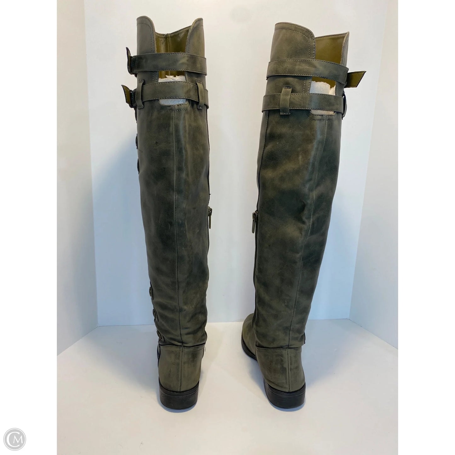 Boots Knee Flats By Libby Edelman In Green, Size: 9