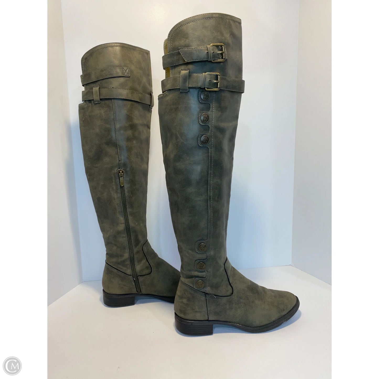 Boots Knee Flats By Libby Edelman In Green, Size: 9