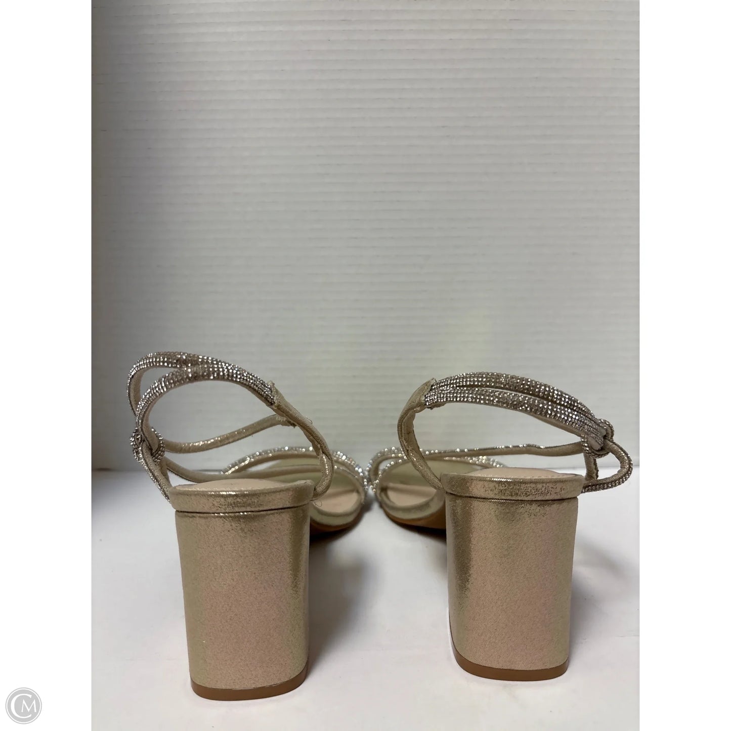 Shoes Heels Block By Sugar In Silver, Size: 9