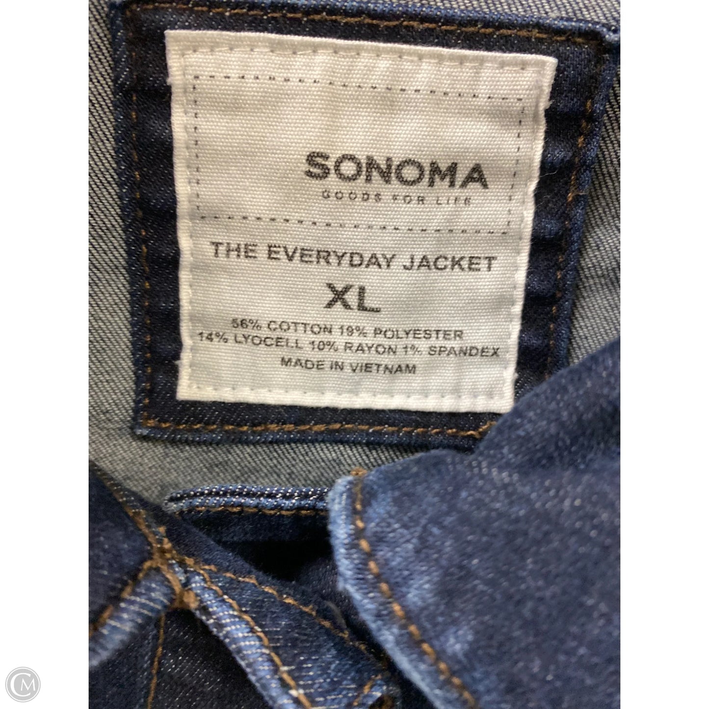 Jacket Denim By Sonoma In Blue Denim, Size: Xl