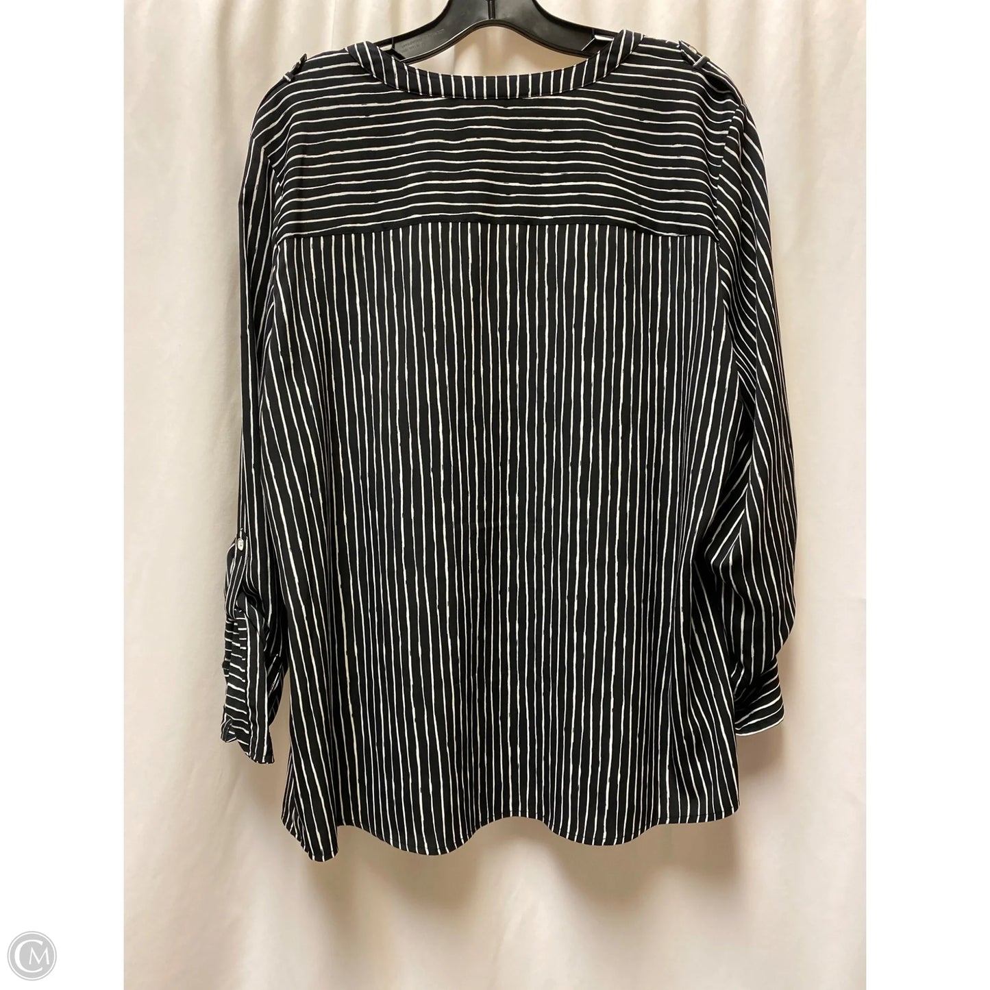 Top Long Sleeve By Croft And Barrow In Black, Size: Xxl