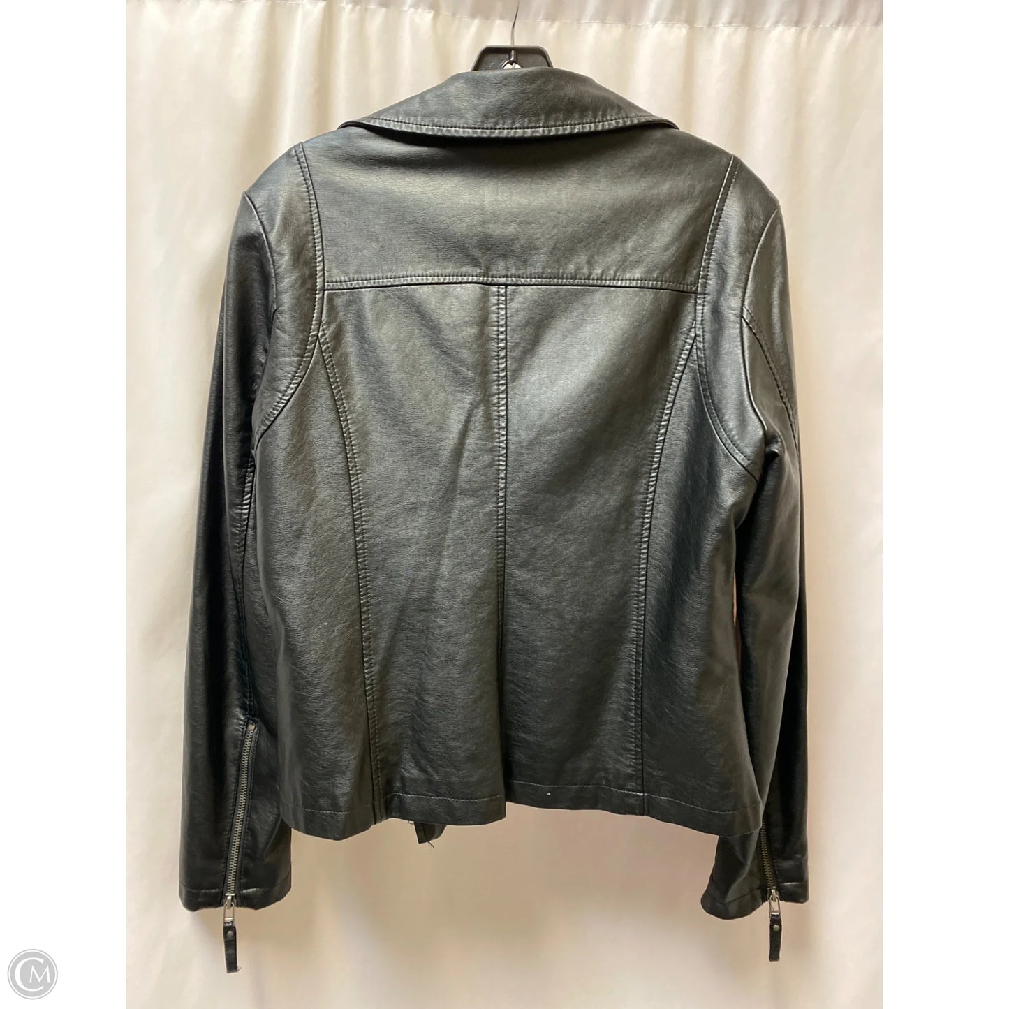 Jacket Moto By Max Studio In Black, Size: M