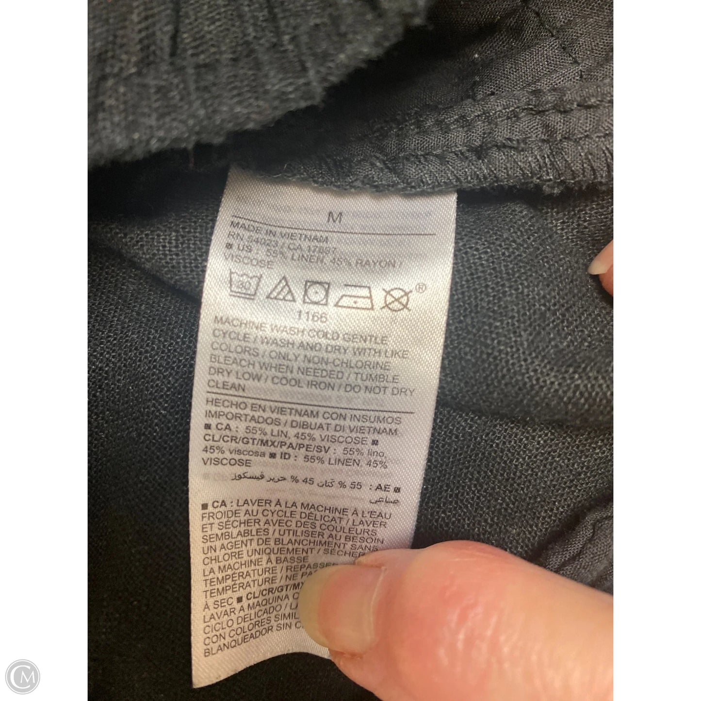 Pants Linen By Old Navy In Black, Size: M