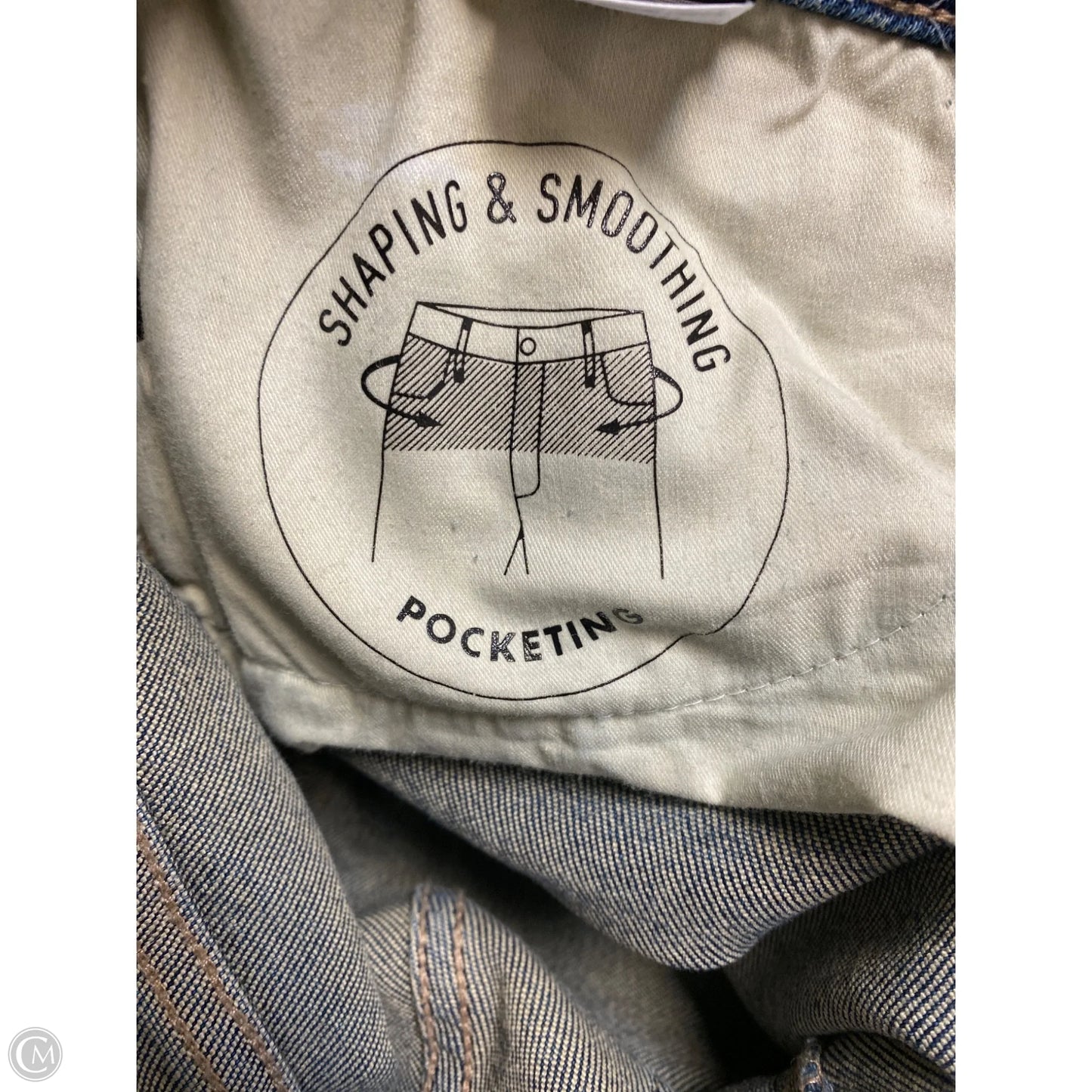 Jeans Straight By Buckle Black In Blue Denim, Size: 8
