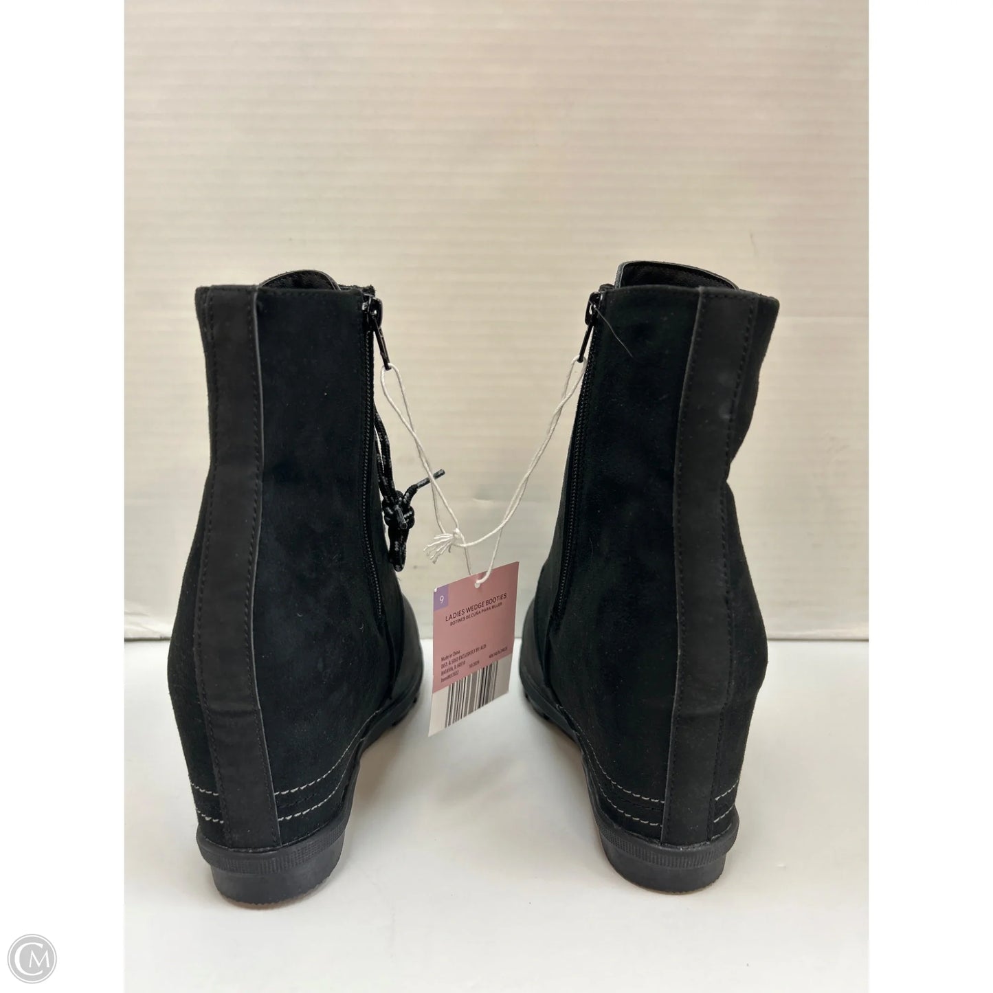 Boots Ankle Heels By Serra In Black, Size: 8