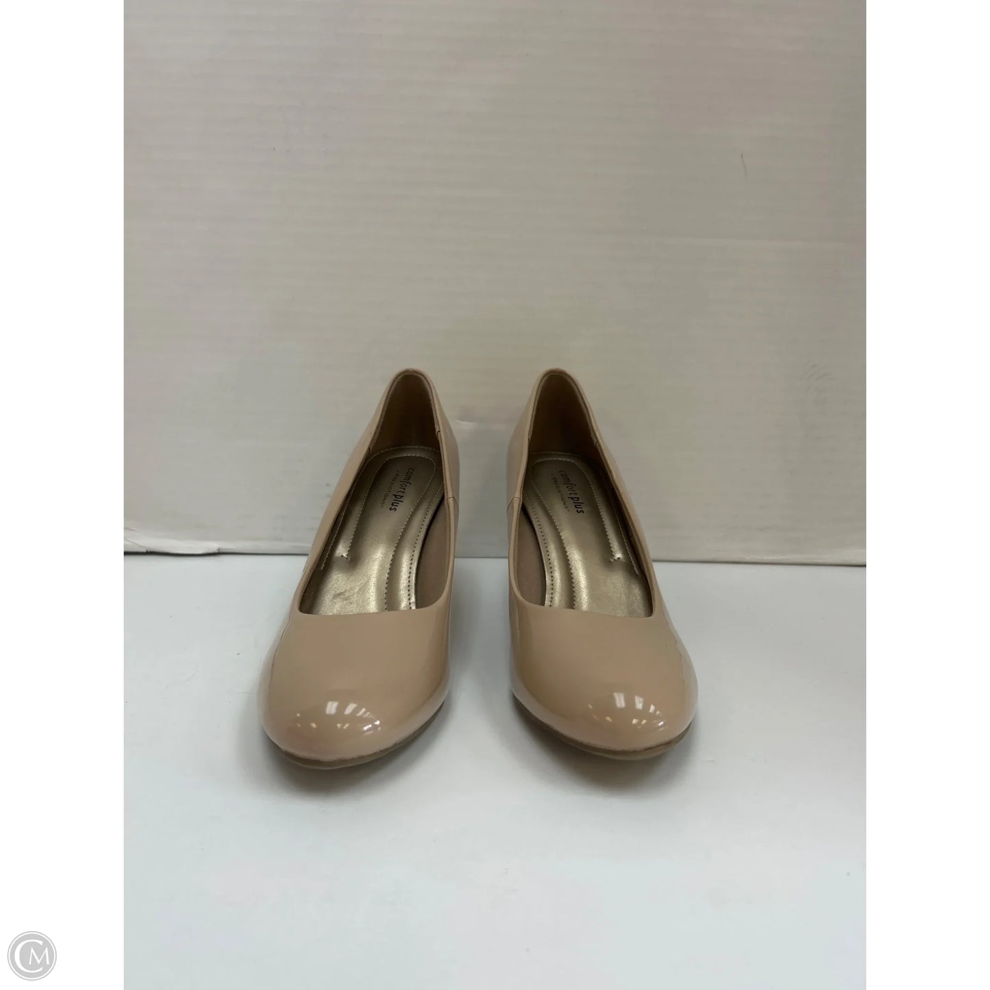 Shoes Heels Kitten By Comfort Plus In Tan, Size: 9