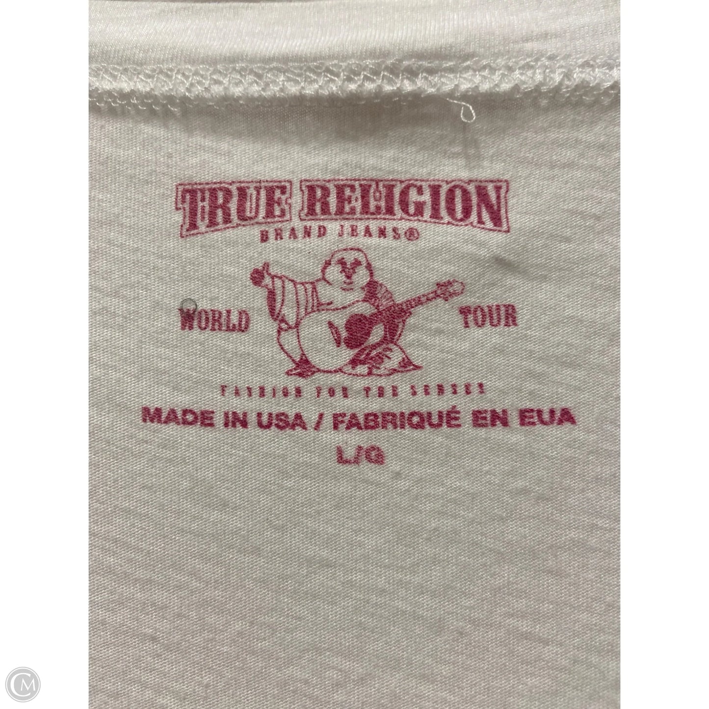 Top Short Sleeve By True Religion In White, Size: L