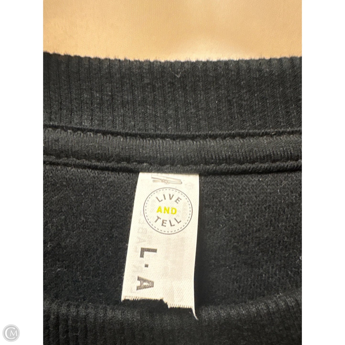 Sweatshirt Crewneck By Clothes Mentor In Black, Size: 2x