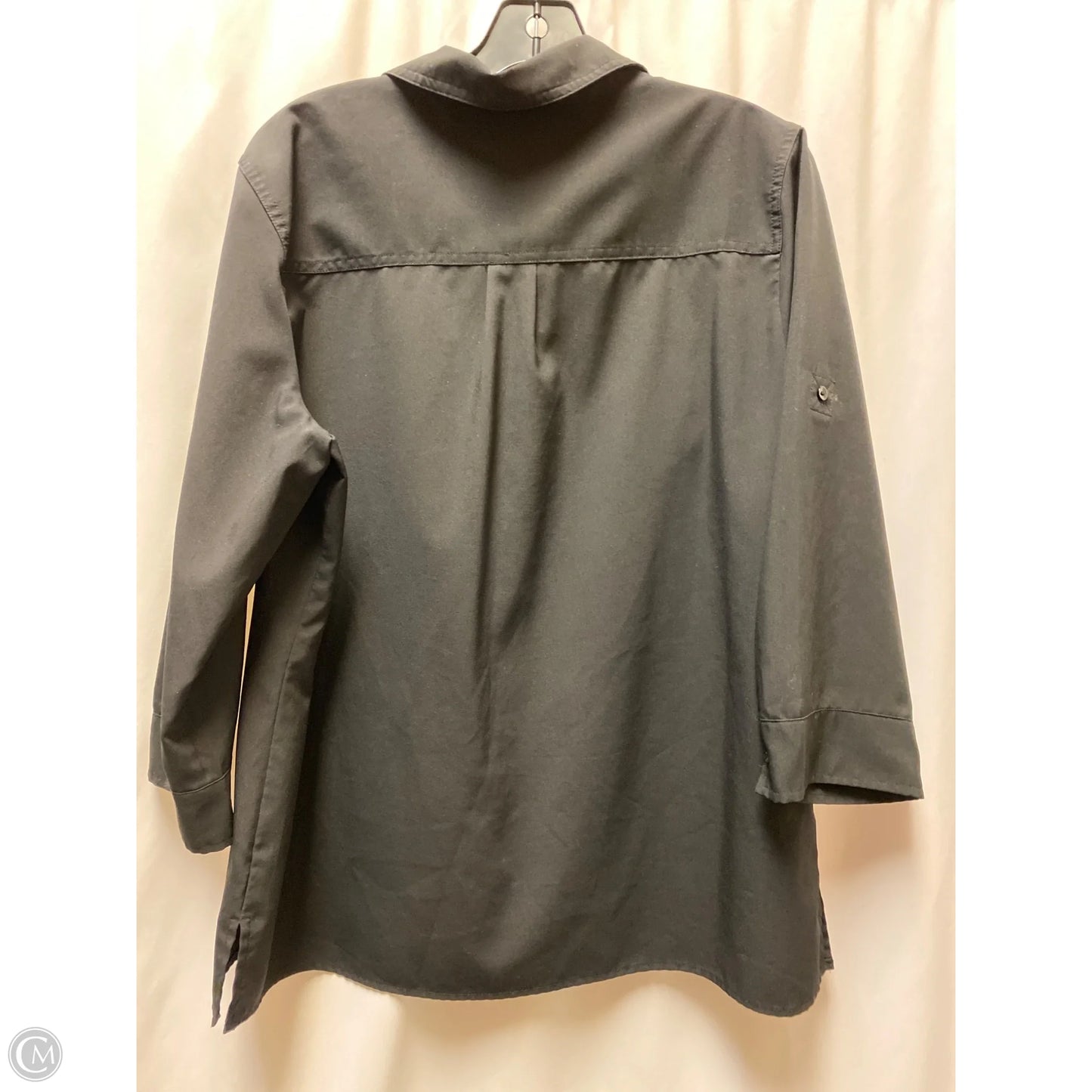 Top Long Sleeve By Croft And Barrow In Black, Size: Xl