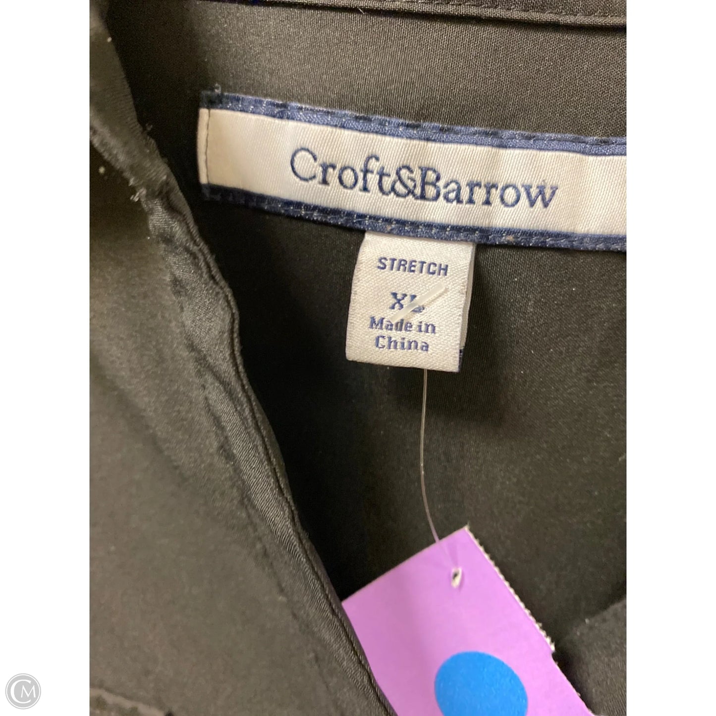 Top Long Sleeve By Croft And Barrow In Black, Size: Xl
