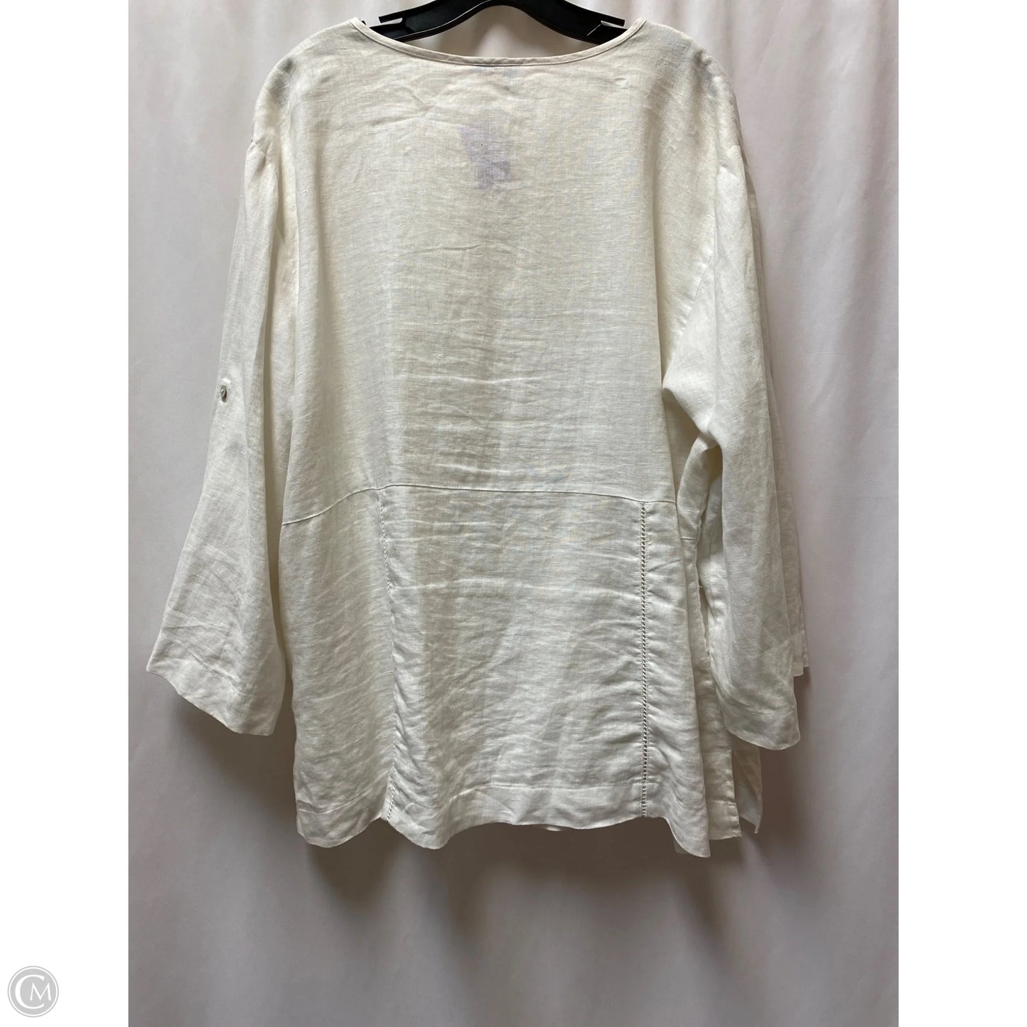 Cardigan By Charter Club In Cream, Size: 3x