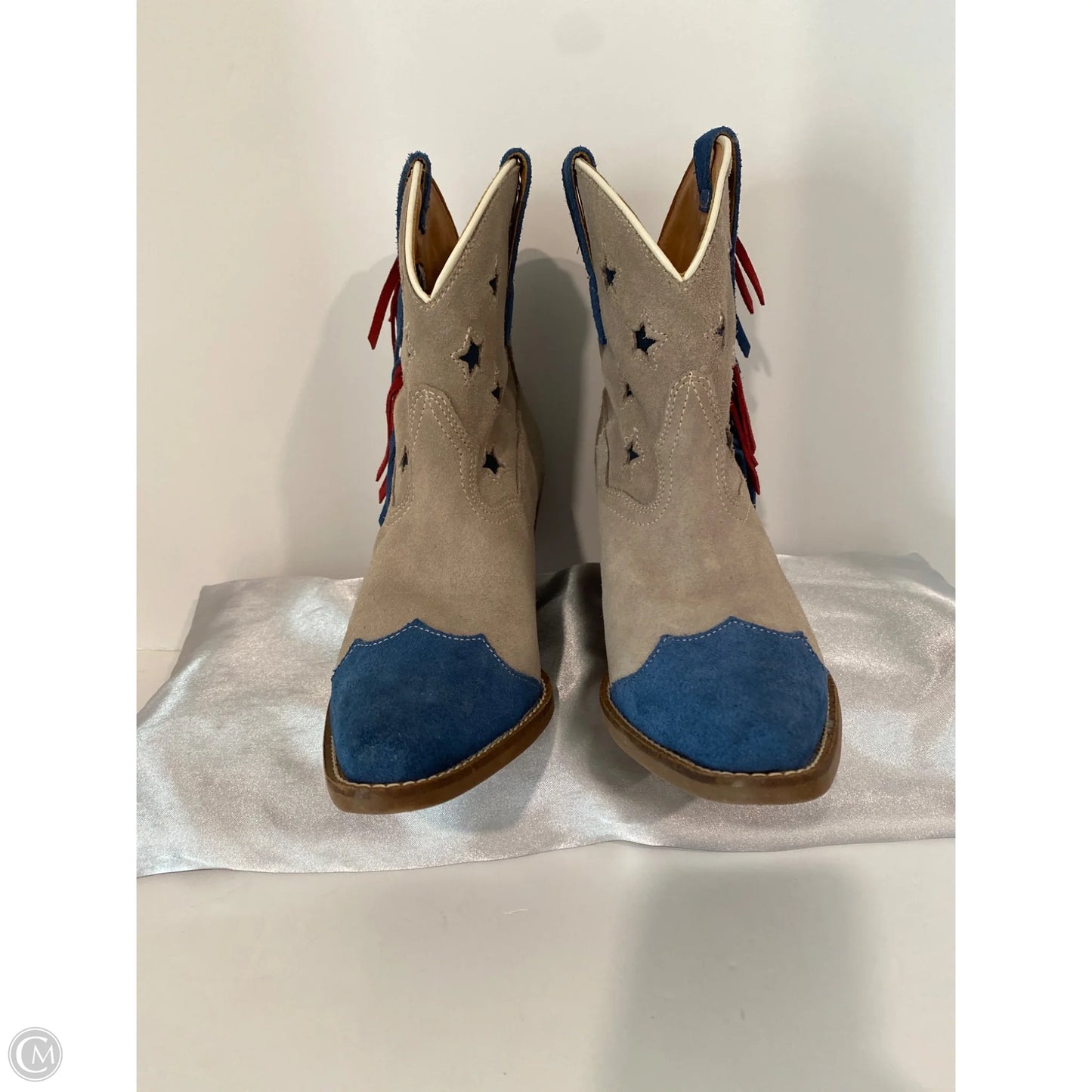 Boots Western By Dingo In Blue & Red, Size: 10