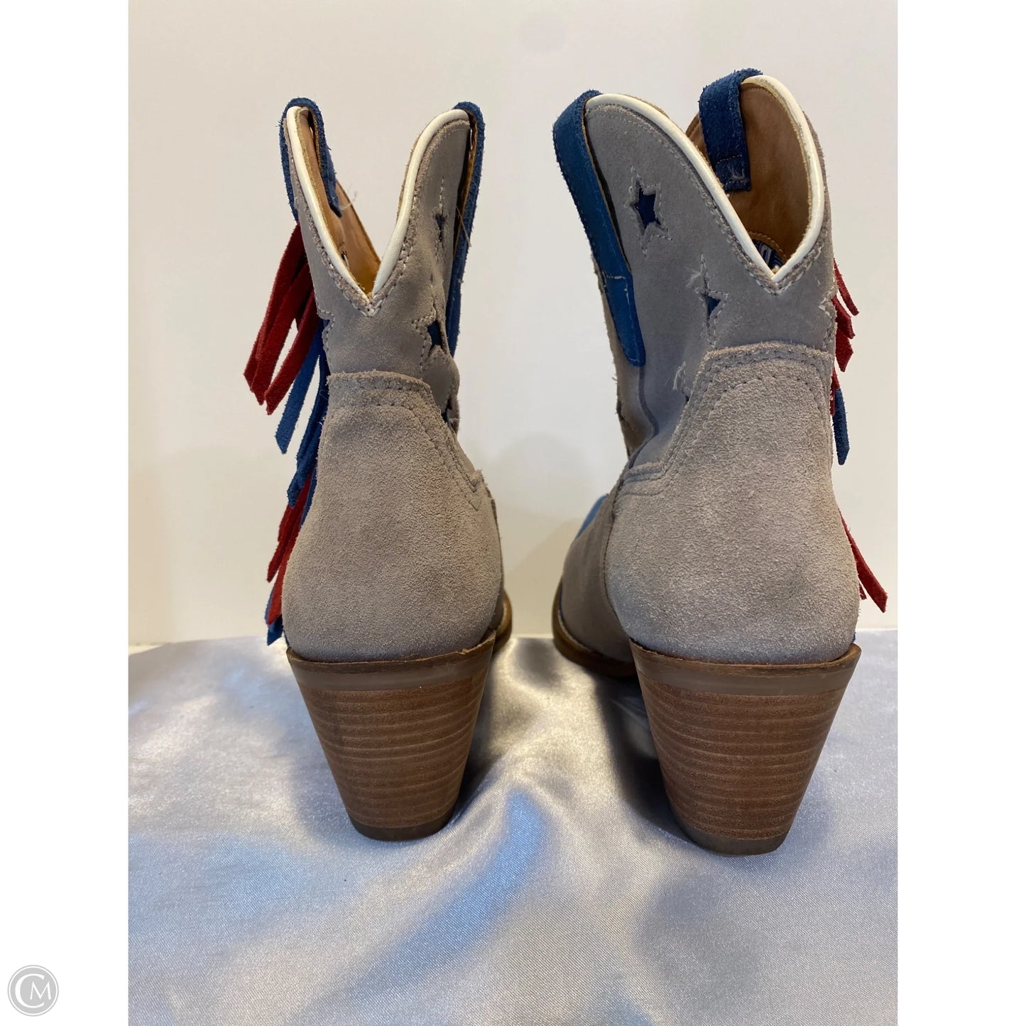 Boots Western By Dingo In Blue & Red, Size: 10