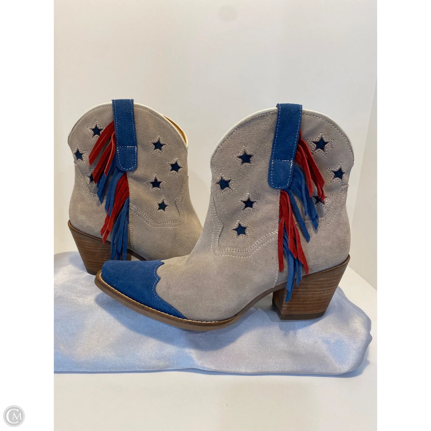 Boots Western By Dingo In Blue & Red, Size: 10