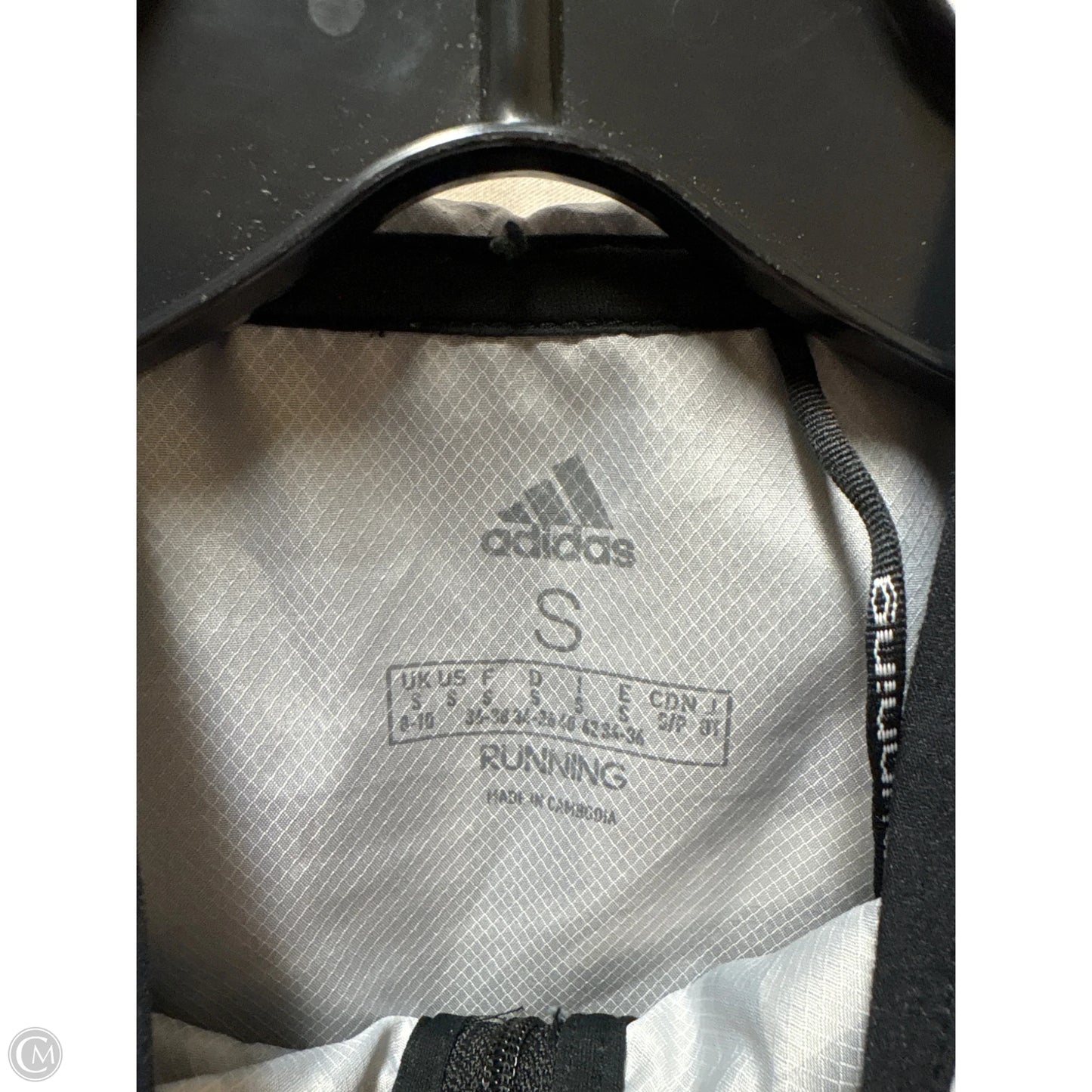 Athletic Jacket By Adidas In Black, Size: S