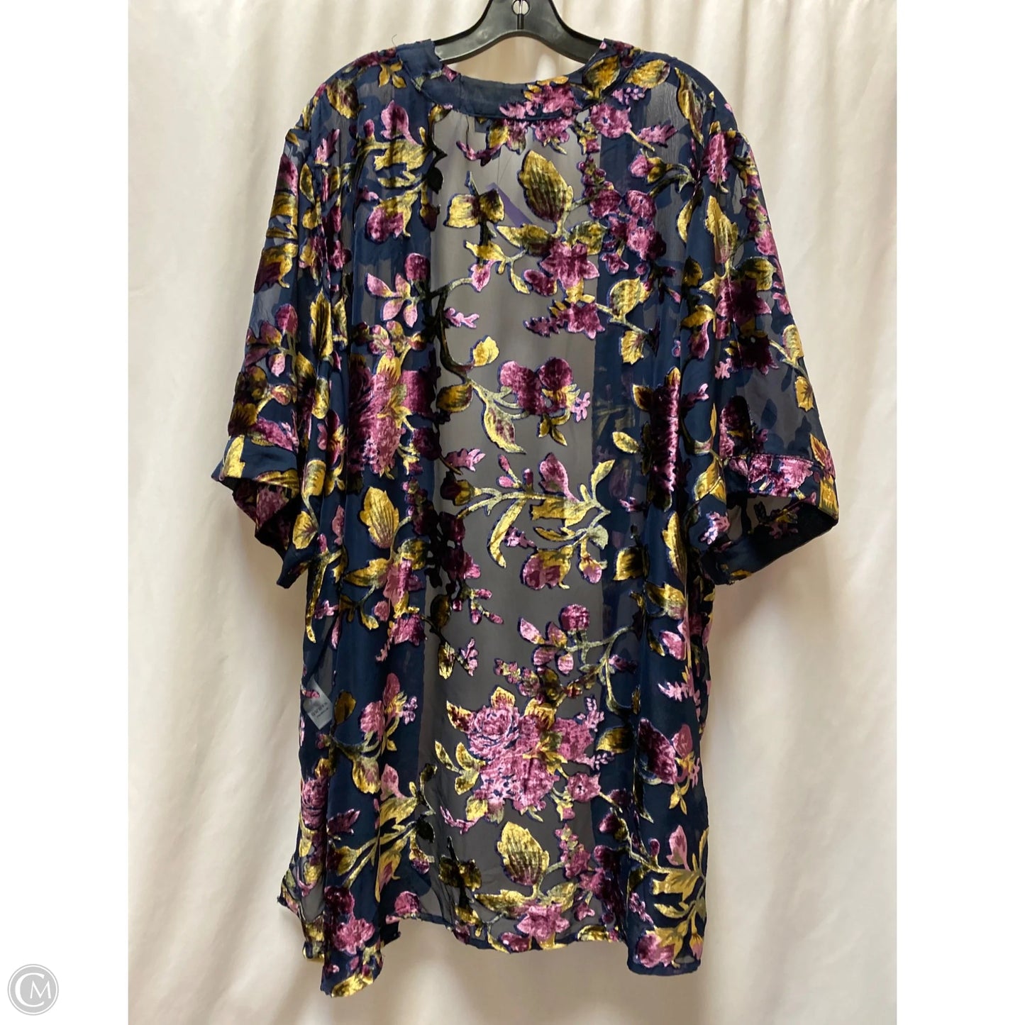 Cardigan By Catherines In Navy, Size: 2x