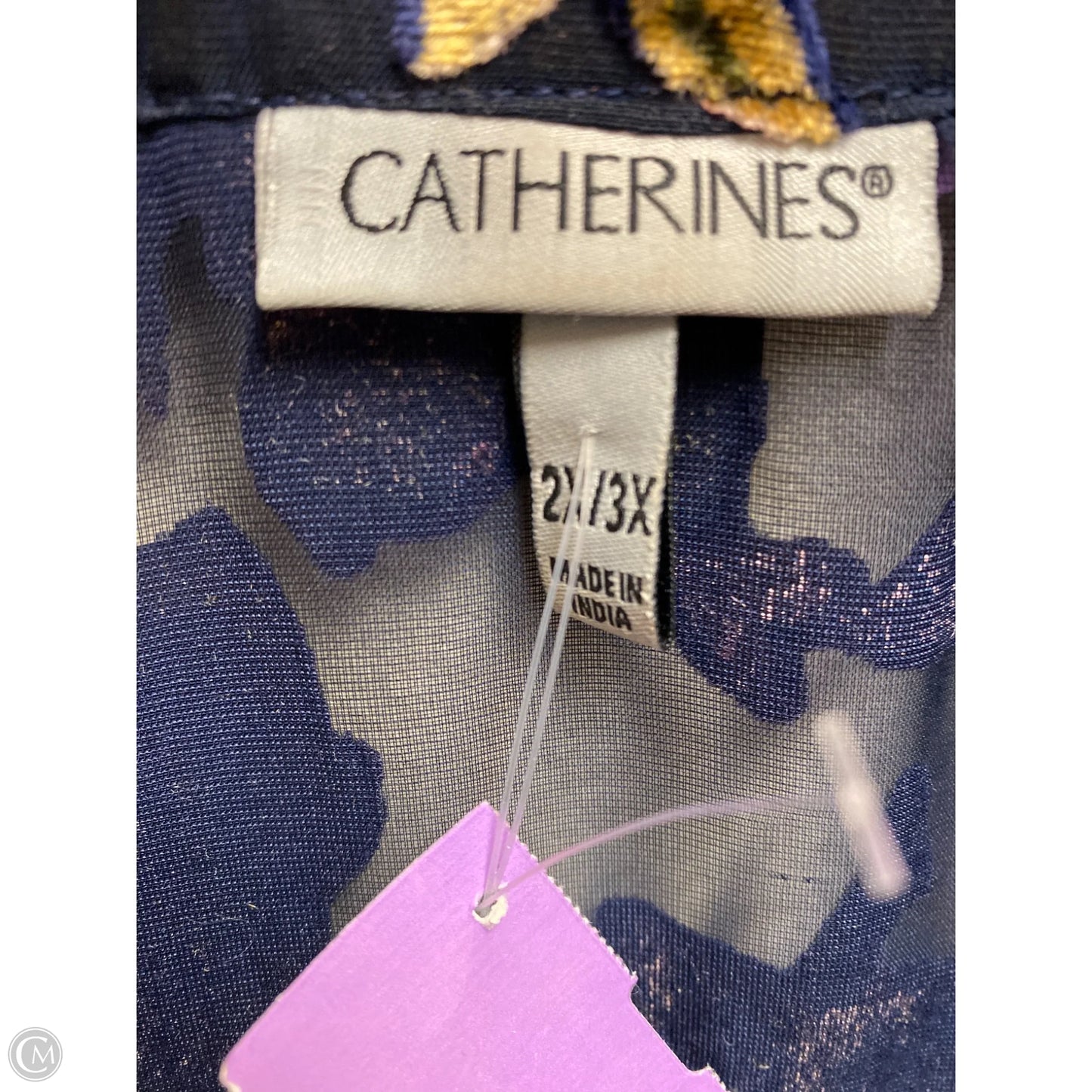 Cardigan By Catherines In Navy, Size: 2x