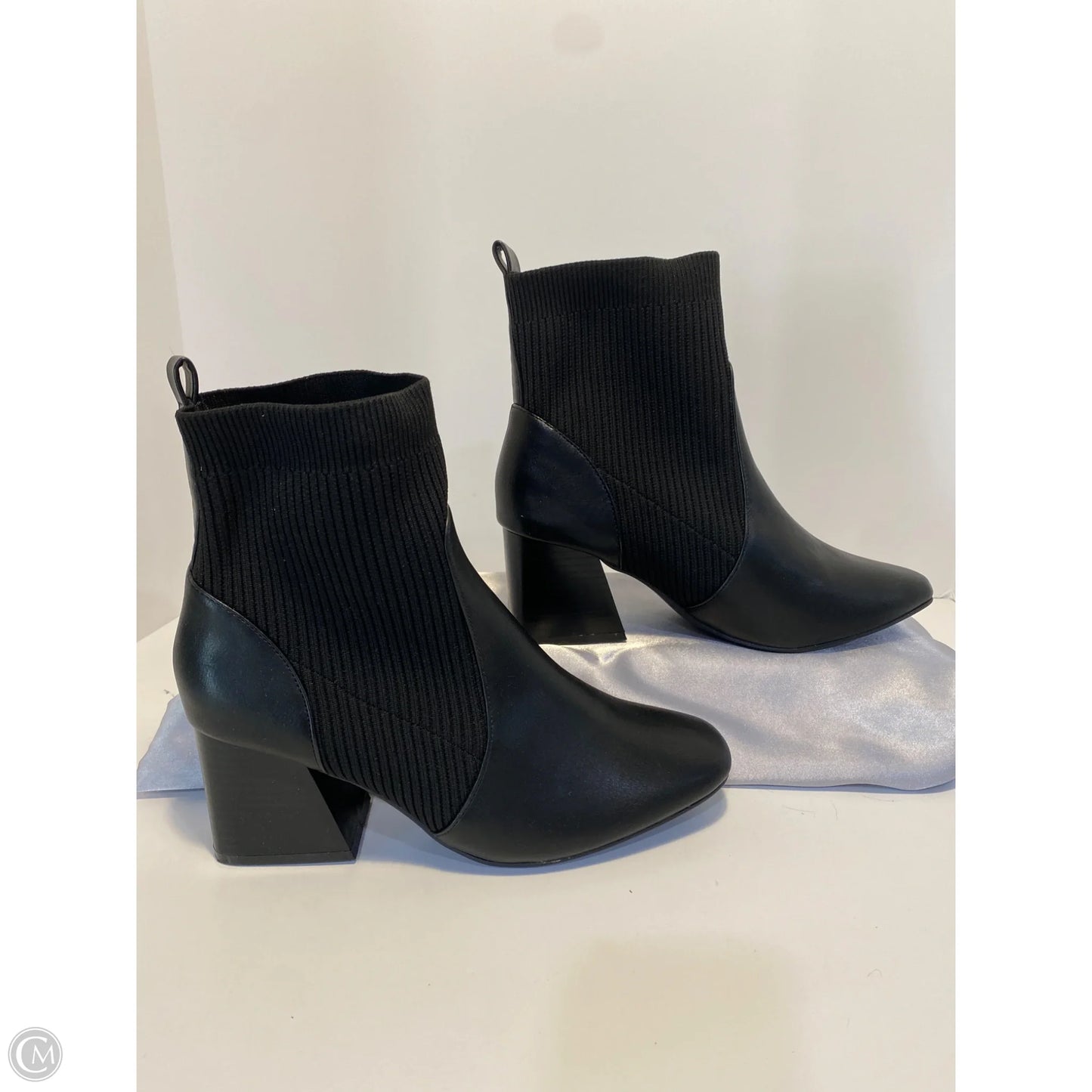 Boots Ankle Heels By Cato In Black, Size: 9