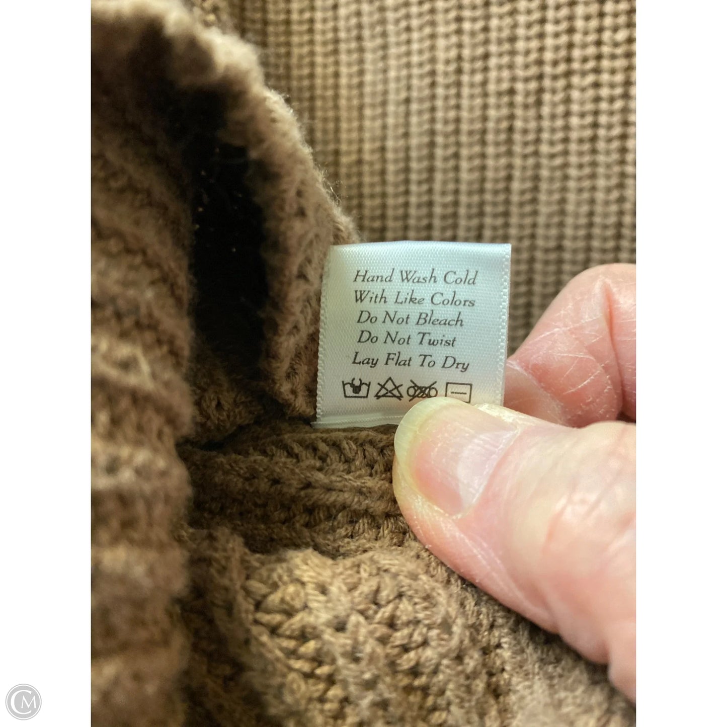 Sweater By Pink Lily In Brown, Size: L