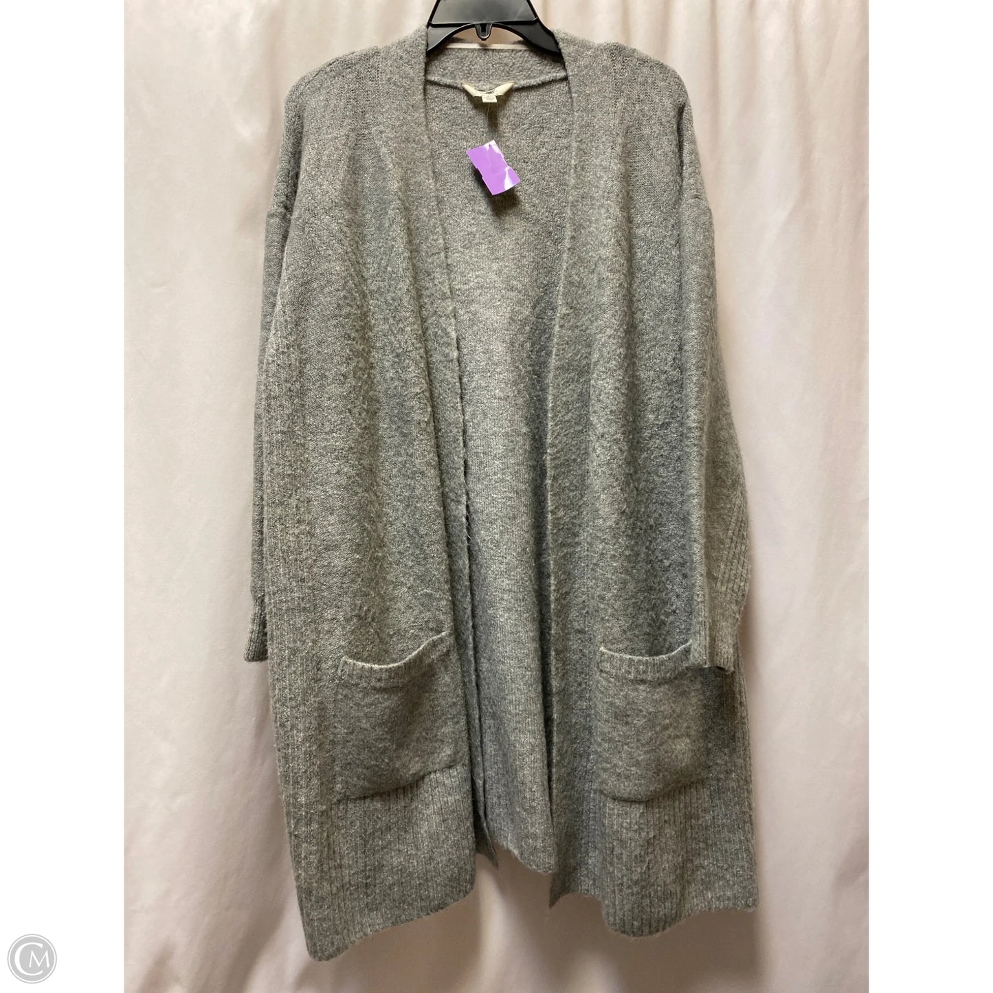 Cardigan By Terra & Sky In Grey, Size: 2x