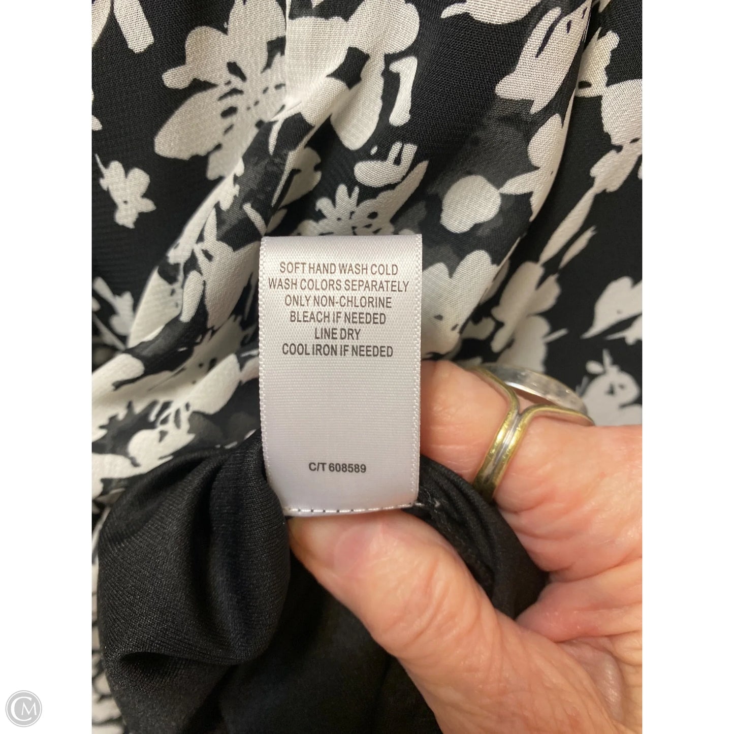 Dress Casual Midi By Just Taylor In Black & White, Size: M