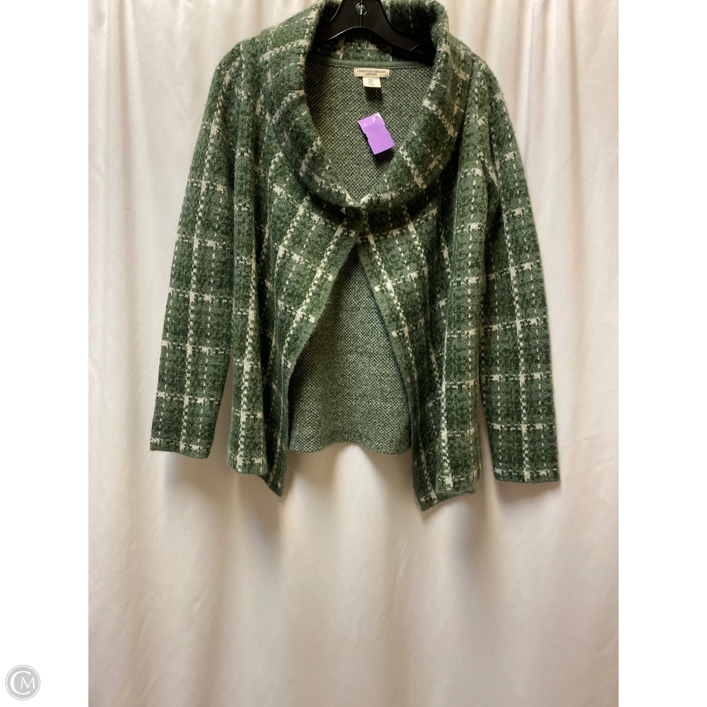 Cardigan By Christian Siriano In Green, Size: S