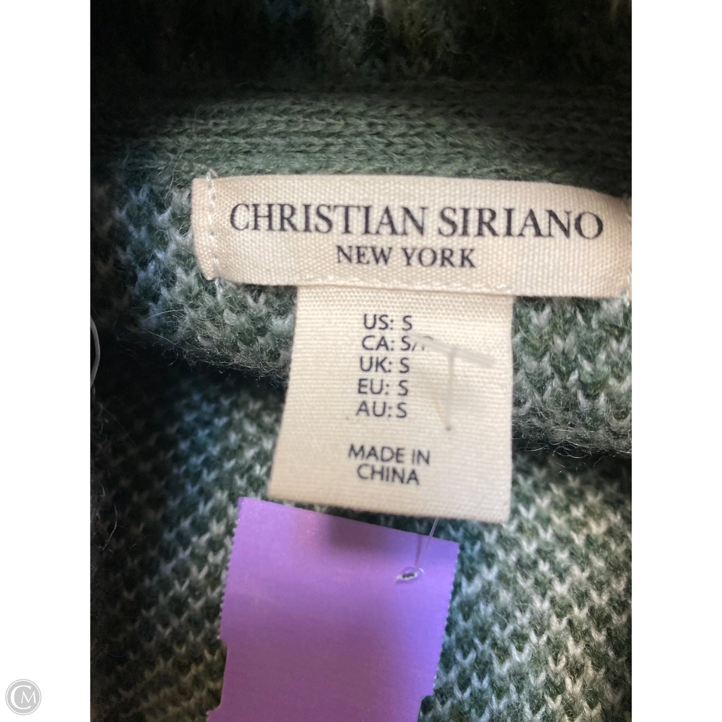 Cardigan By Christian Siriano In Green, Size: S