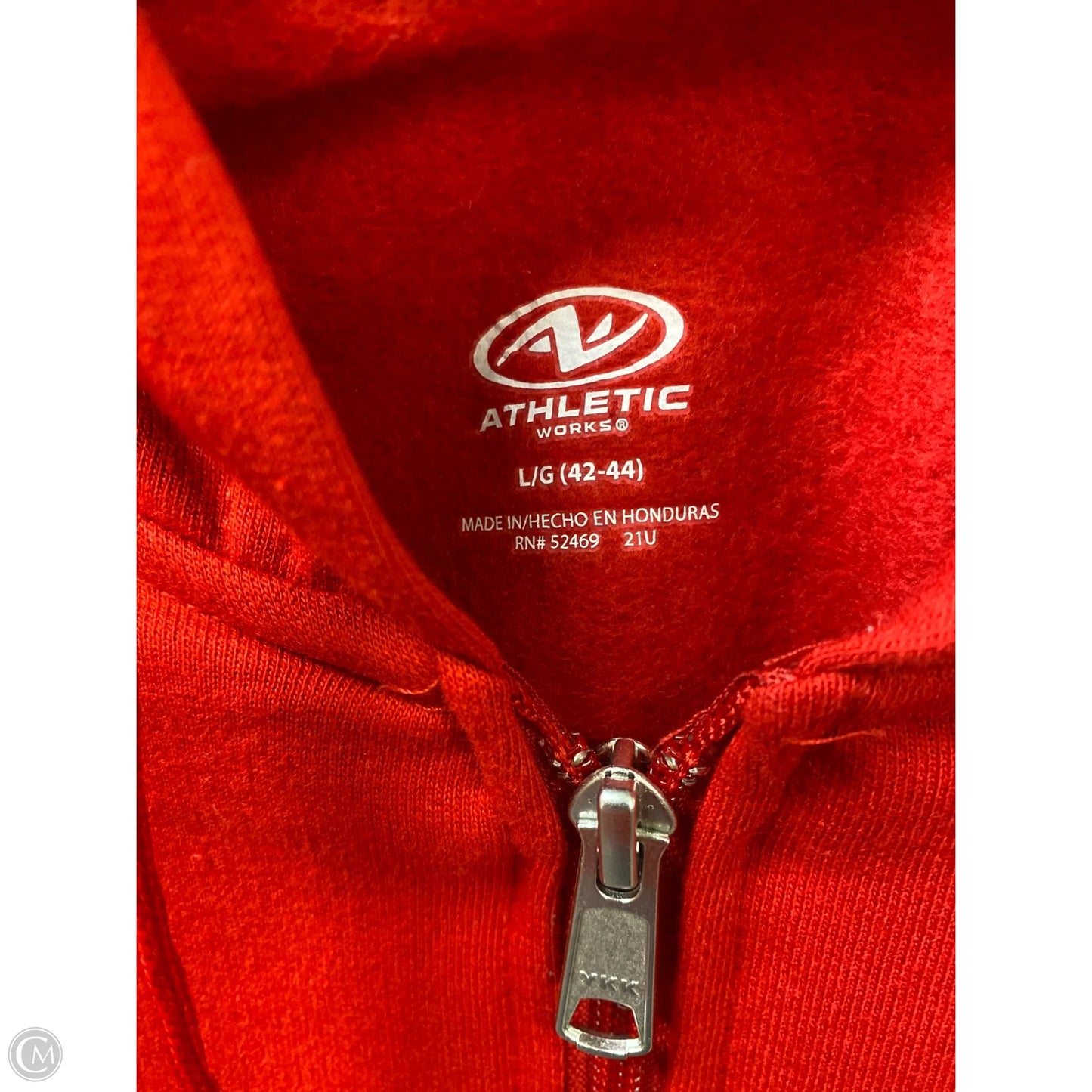 Sweatshirt Hoodie By Athletic Works In Red, Size: L