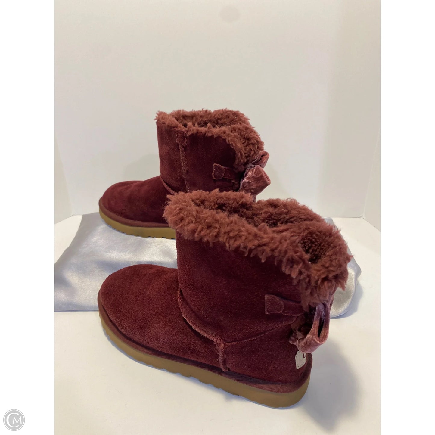 Boots Designer By Ugg In Maroon, Size: 8