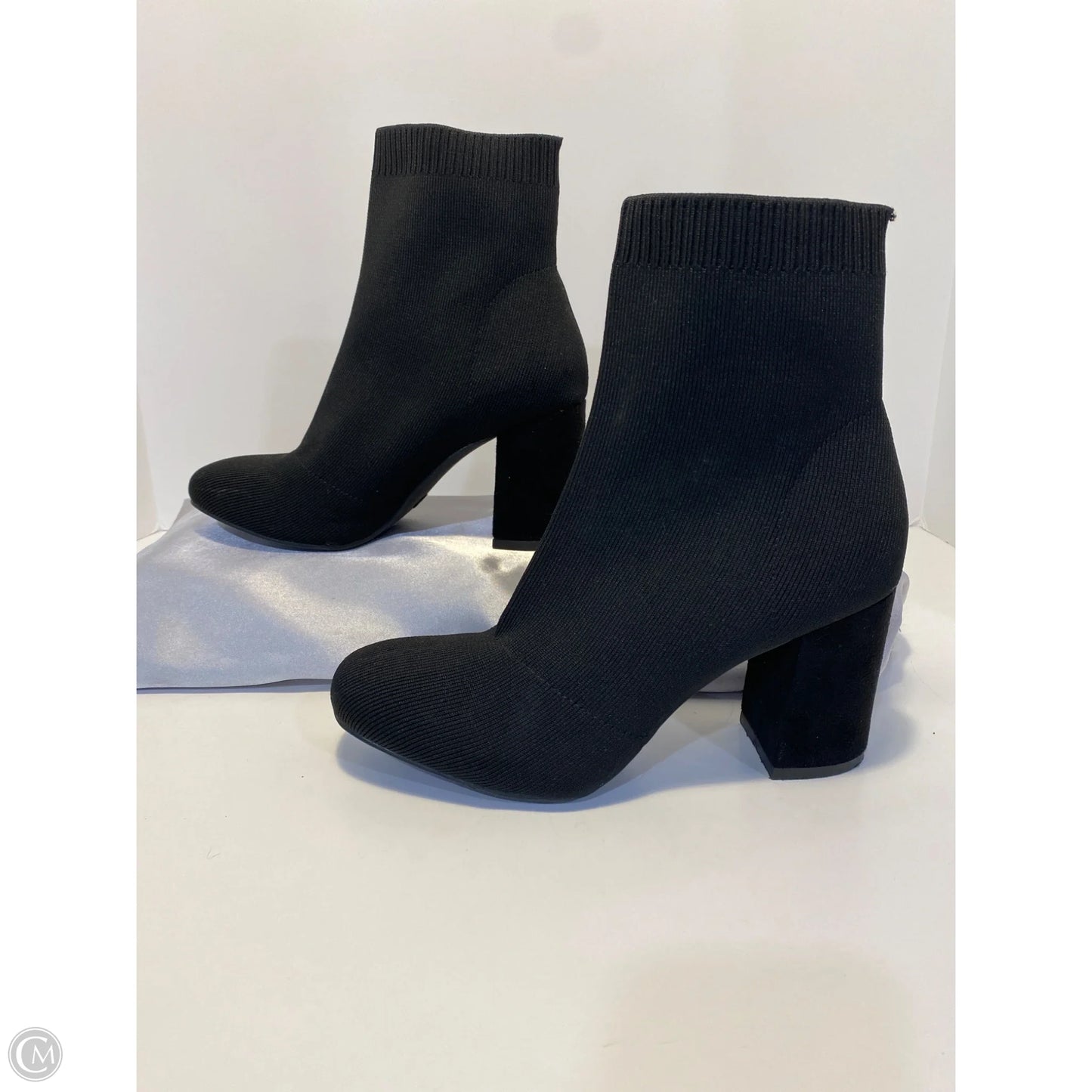 Boots Ankle Heels By Mia In Black, Size: 8