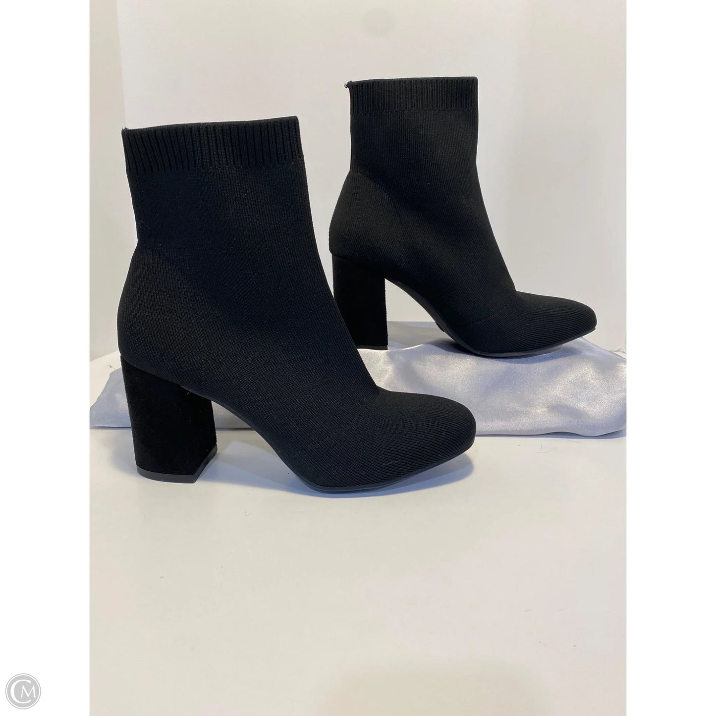 Boots Ankle Heels By Mia In Black, Size: 8