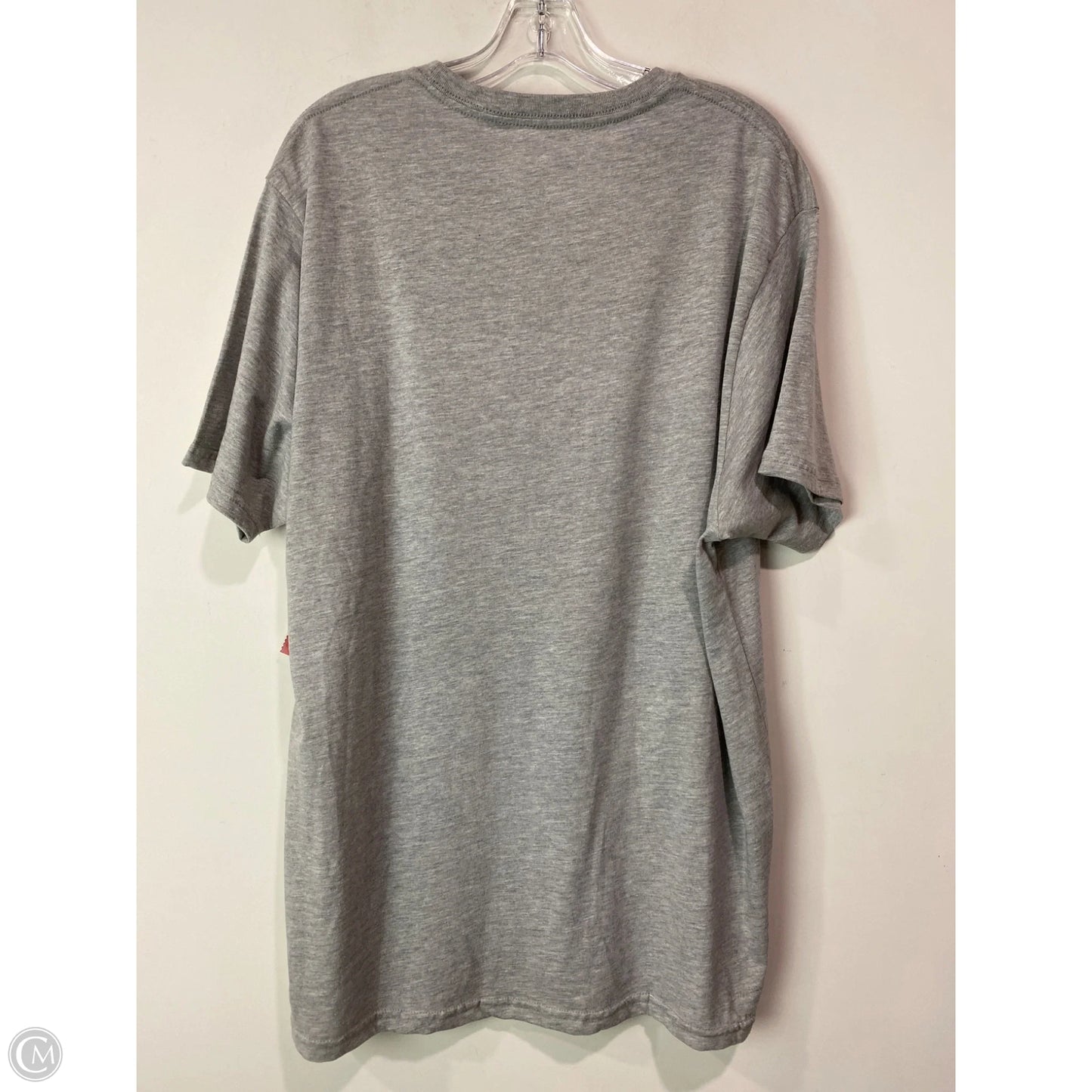 Top Short Sleeve By Holiday Time In Grey, Size: Xl
