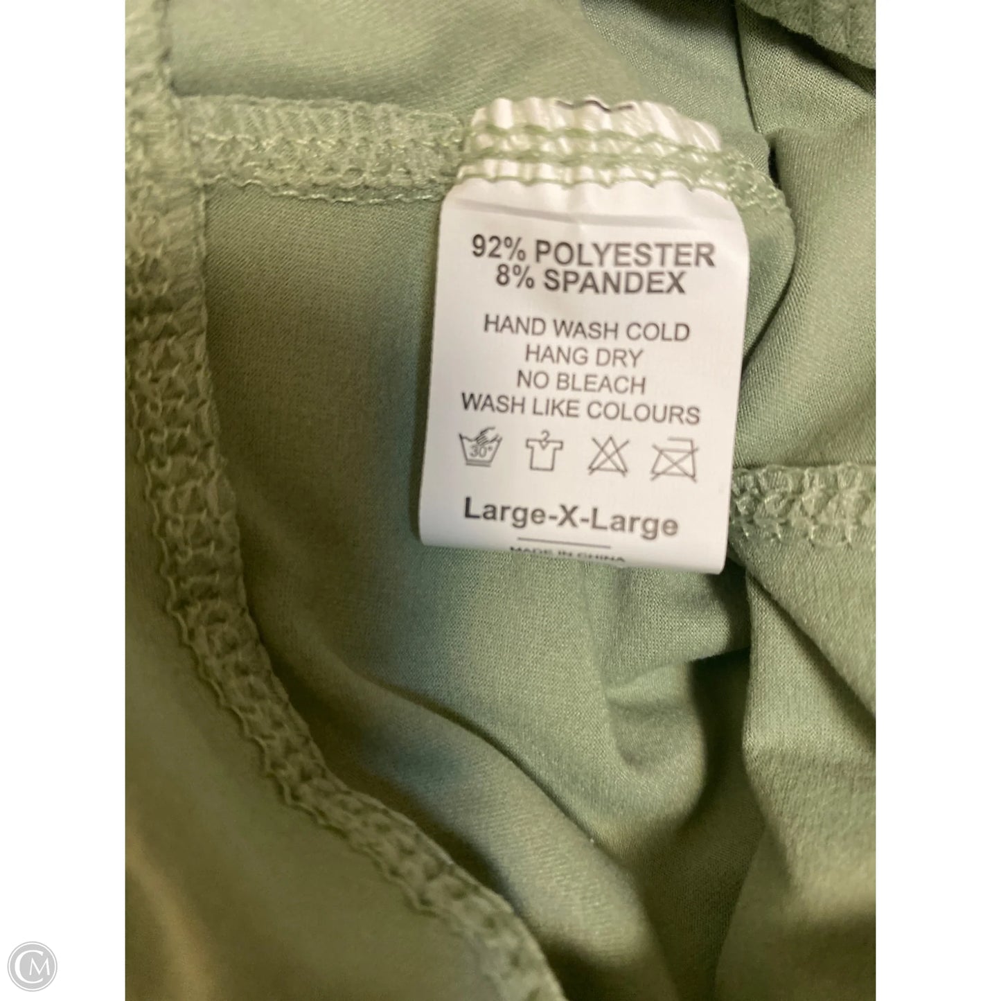 Pants Leggings By Clothes Mentor In Green, Size: L