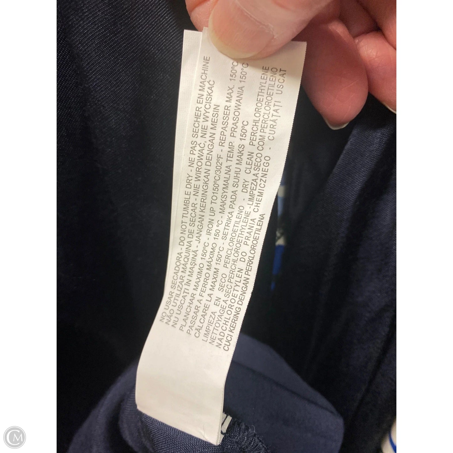 Top Long Sleeve By Zara In Navy, Size: L