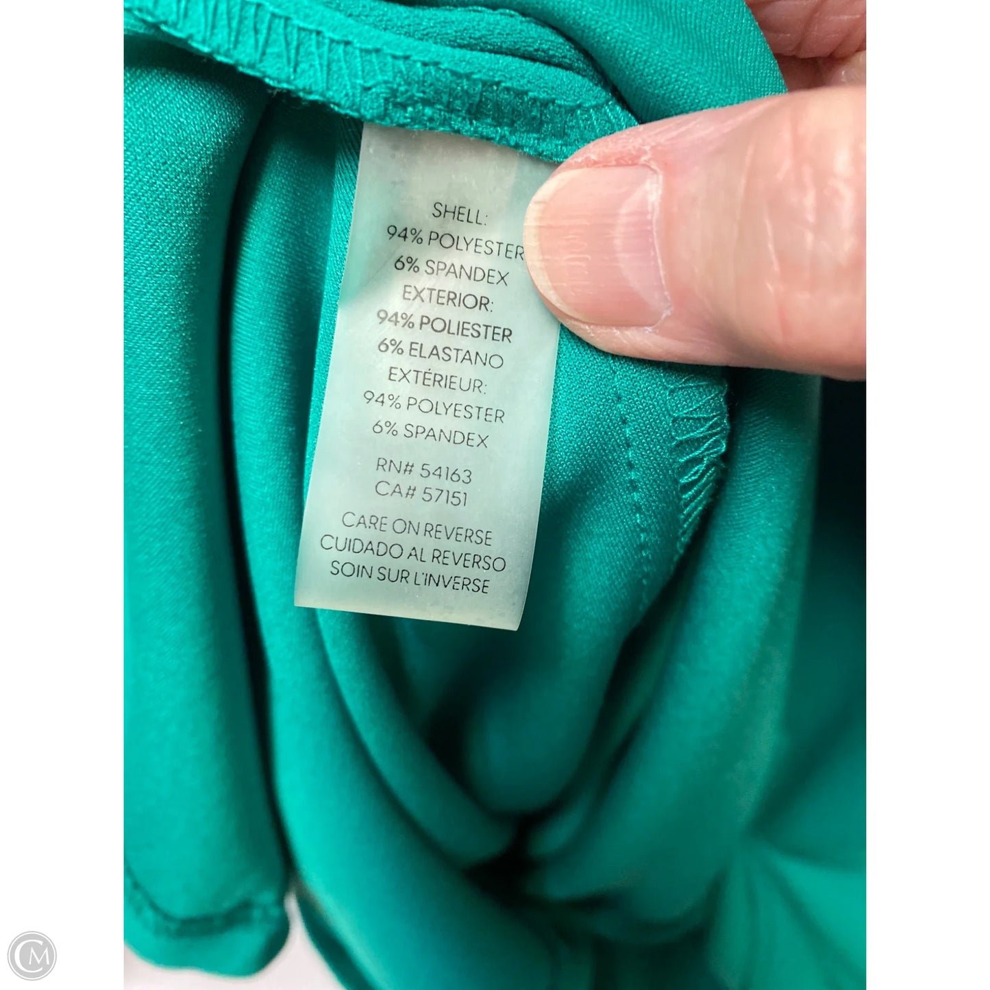 Dress Casual Maxi By Calvin Klein In Green, Size: L