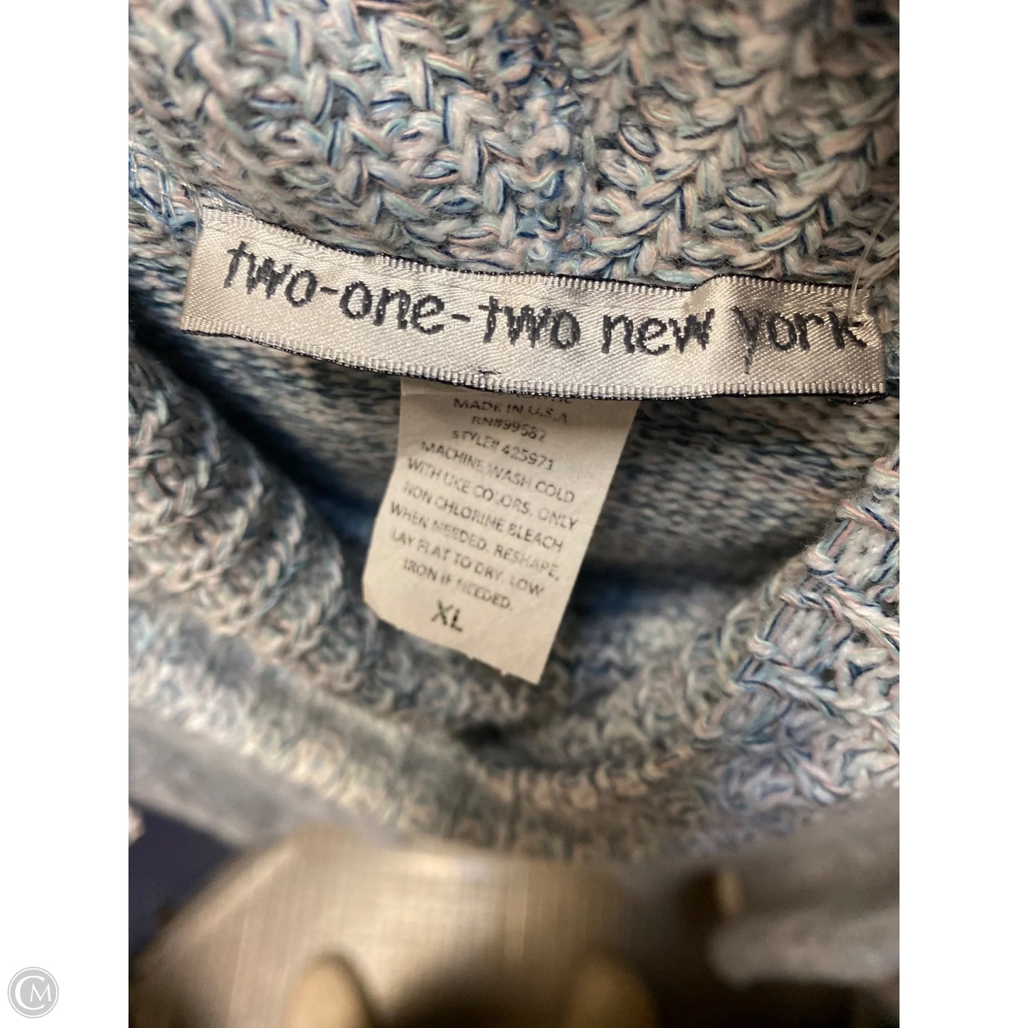 Sweater By Clothes Mentor In Blue, Size: Xl