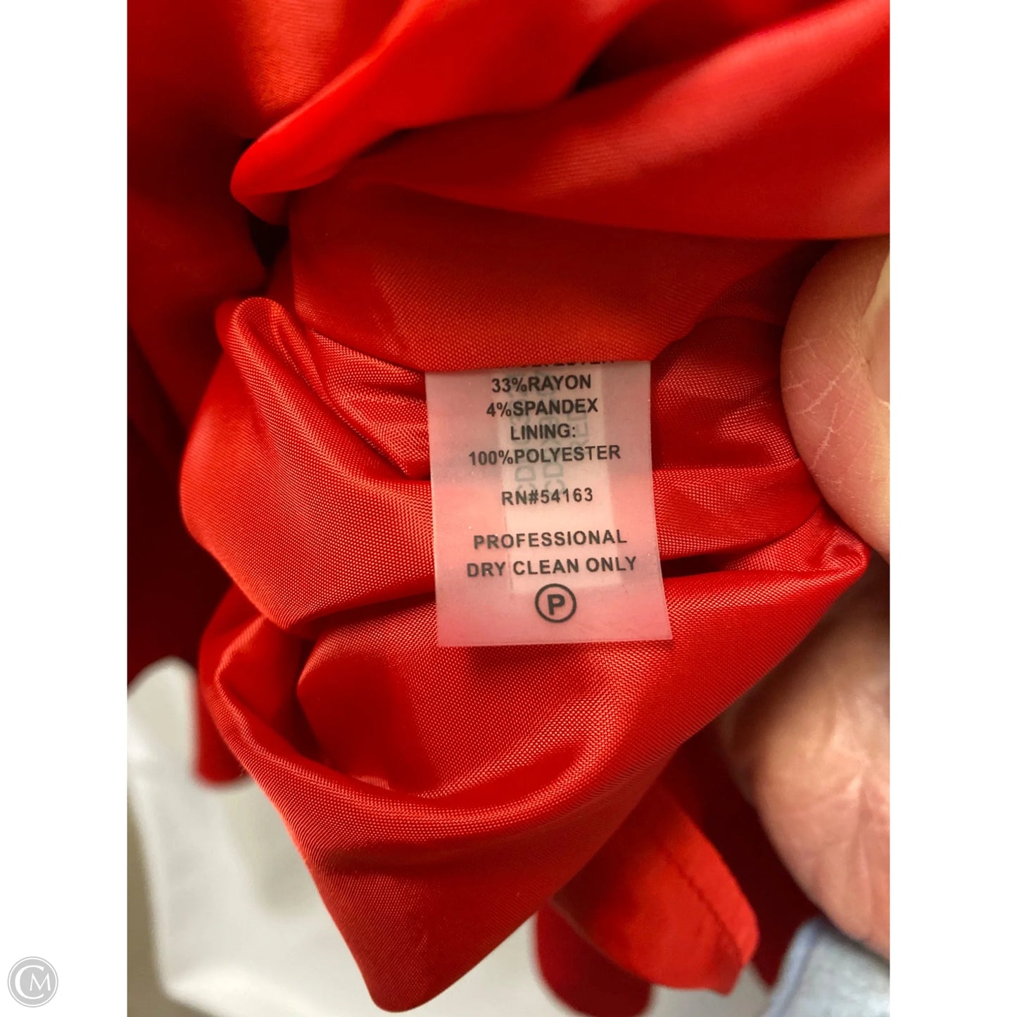 Dress Casual Midi By Calvin Klein In Red, Size: S