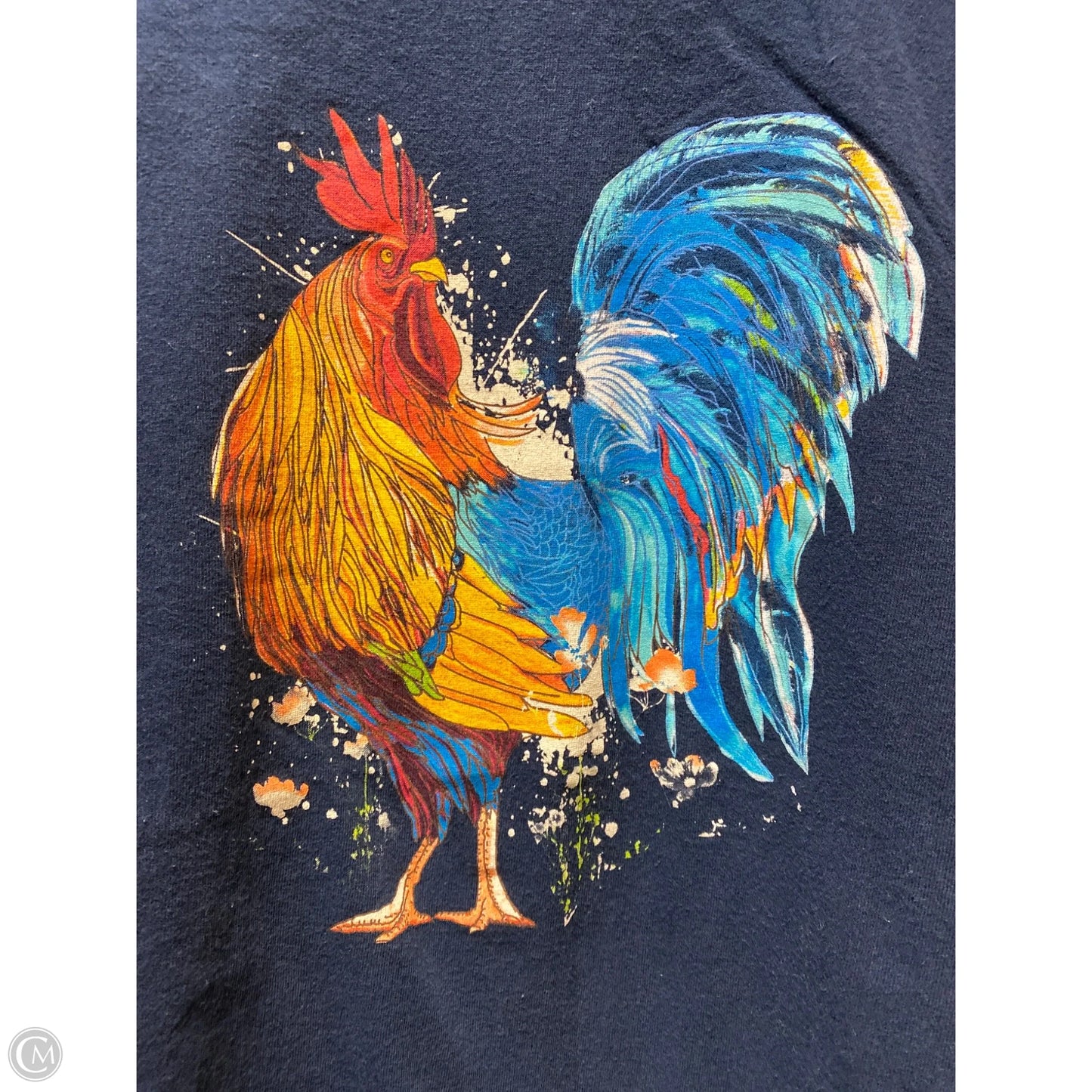 Top Short Sleeve By Clothes Mentor In Navy, Size: Xxl