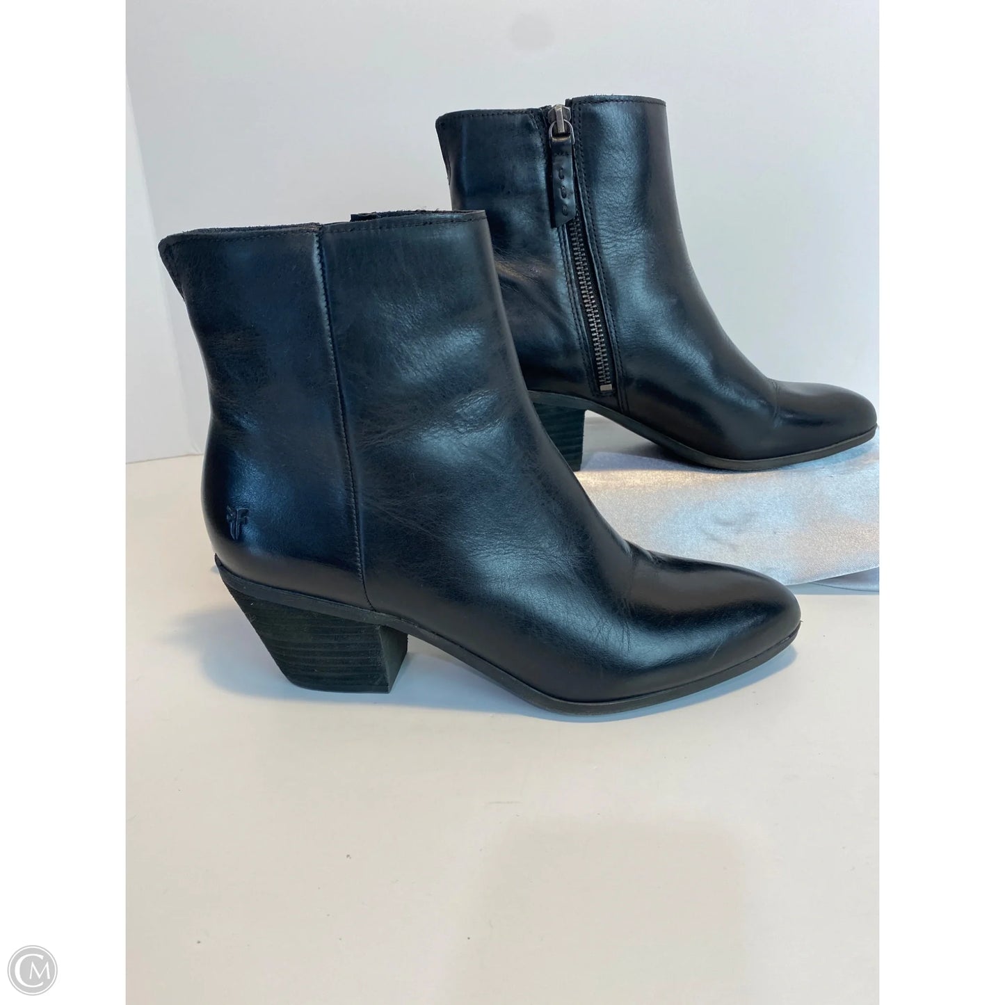 Boots Designer By Frye In Black, Size: 8