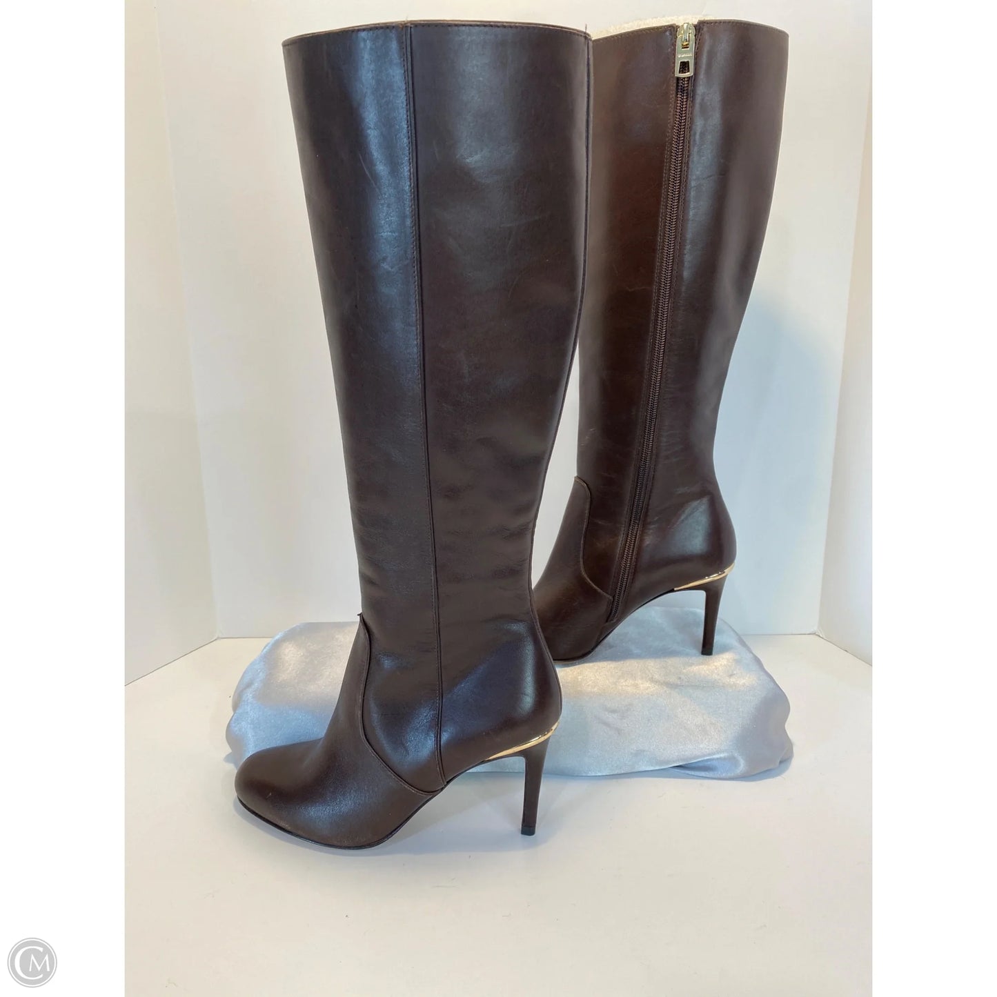 Boots Designer By Coach In Brown, Size: 6