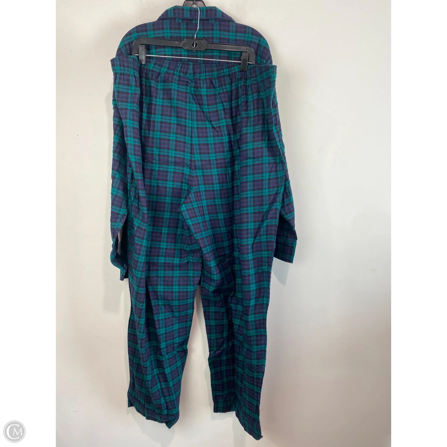 Pajamas 2pc By Liz Claiborne In Blue & Green, Size: 3x
