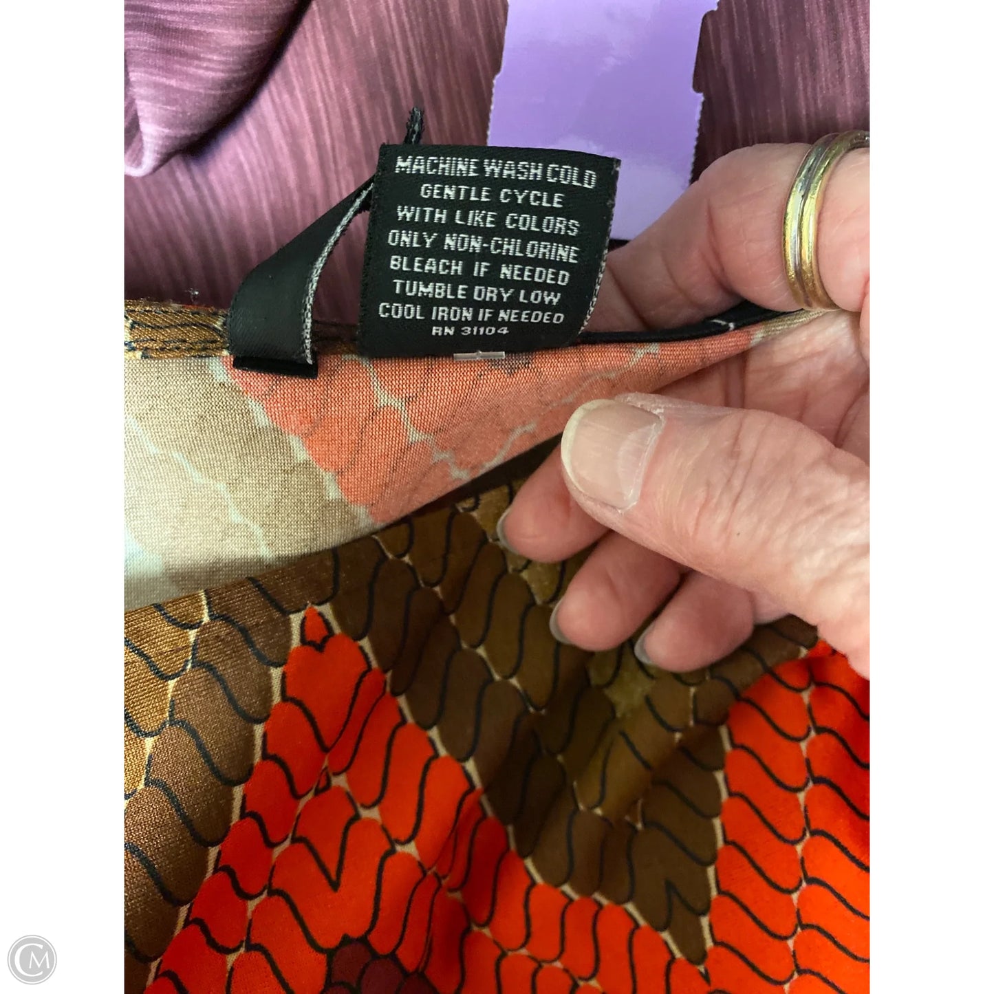 Top 3/4 Sleeve By New Directions In Brown, Size: 3x